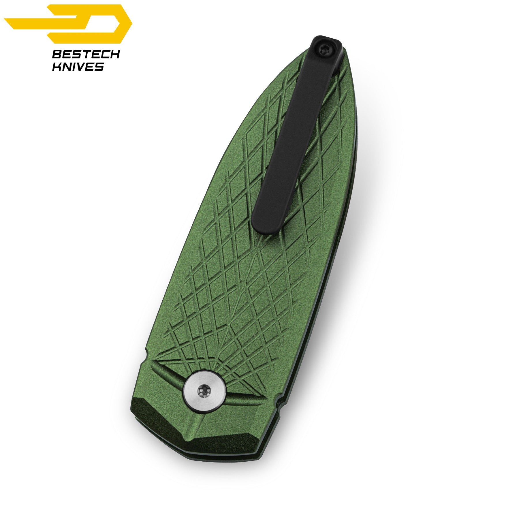 Bestech Faca de Bolso Ququ Aluminio Verde 14C28N — foto 2