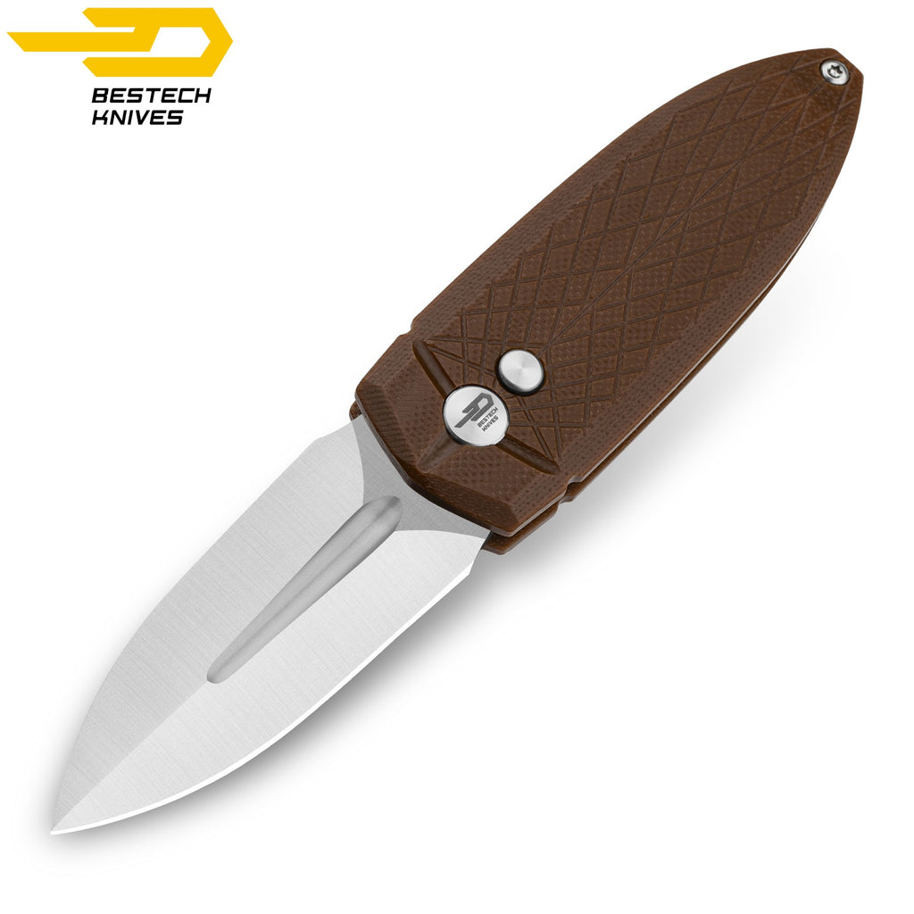 Bestech Faca de Bolso Ququ Castanha G10 14C28N