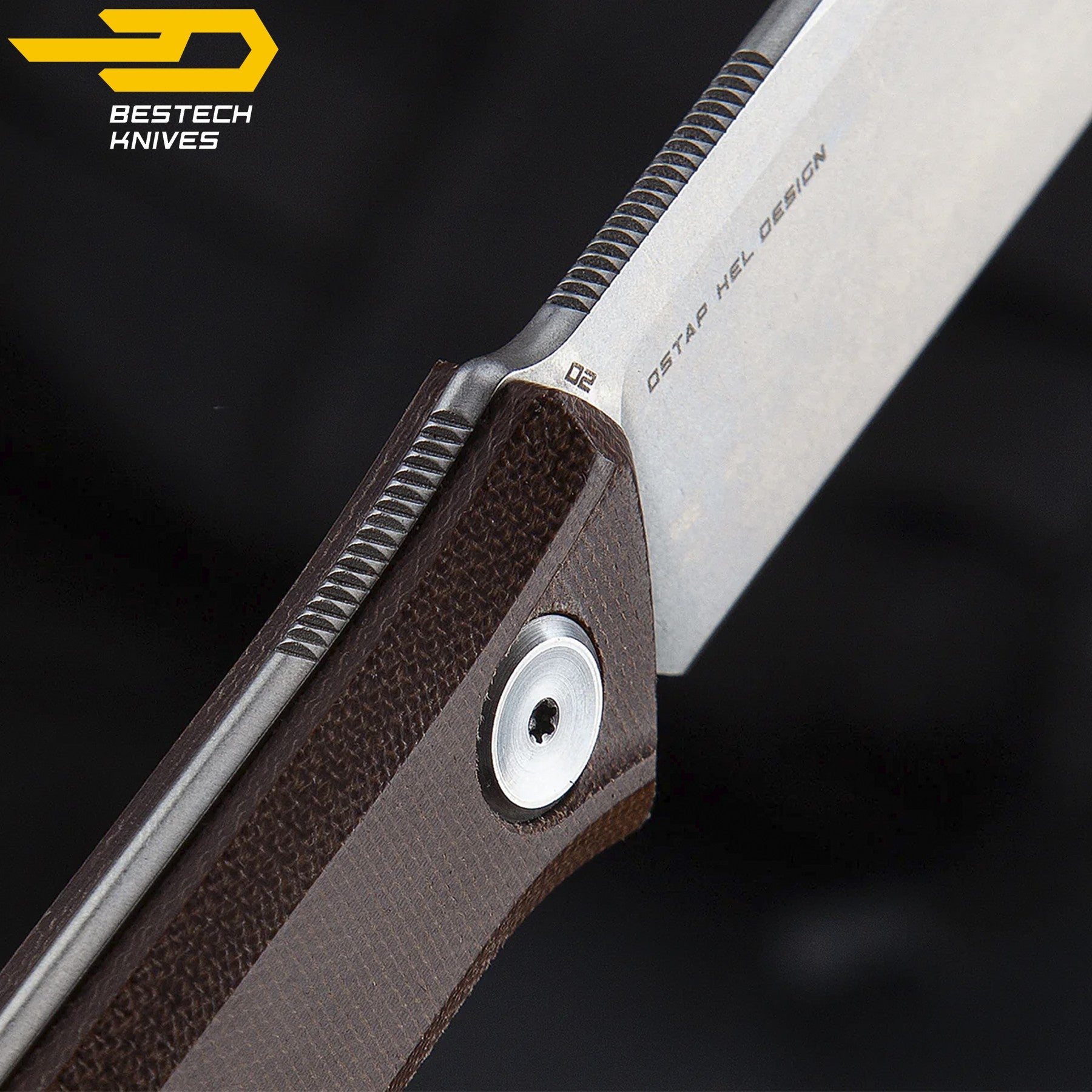 Bestech Faca Hedron Castanha Micarta D2 — foto 7