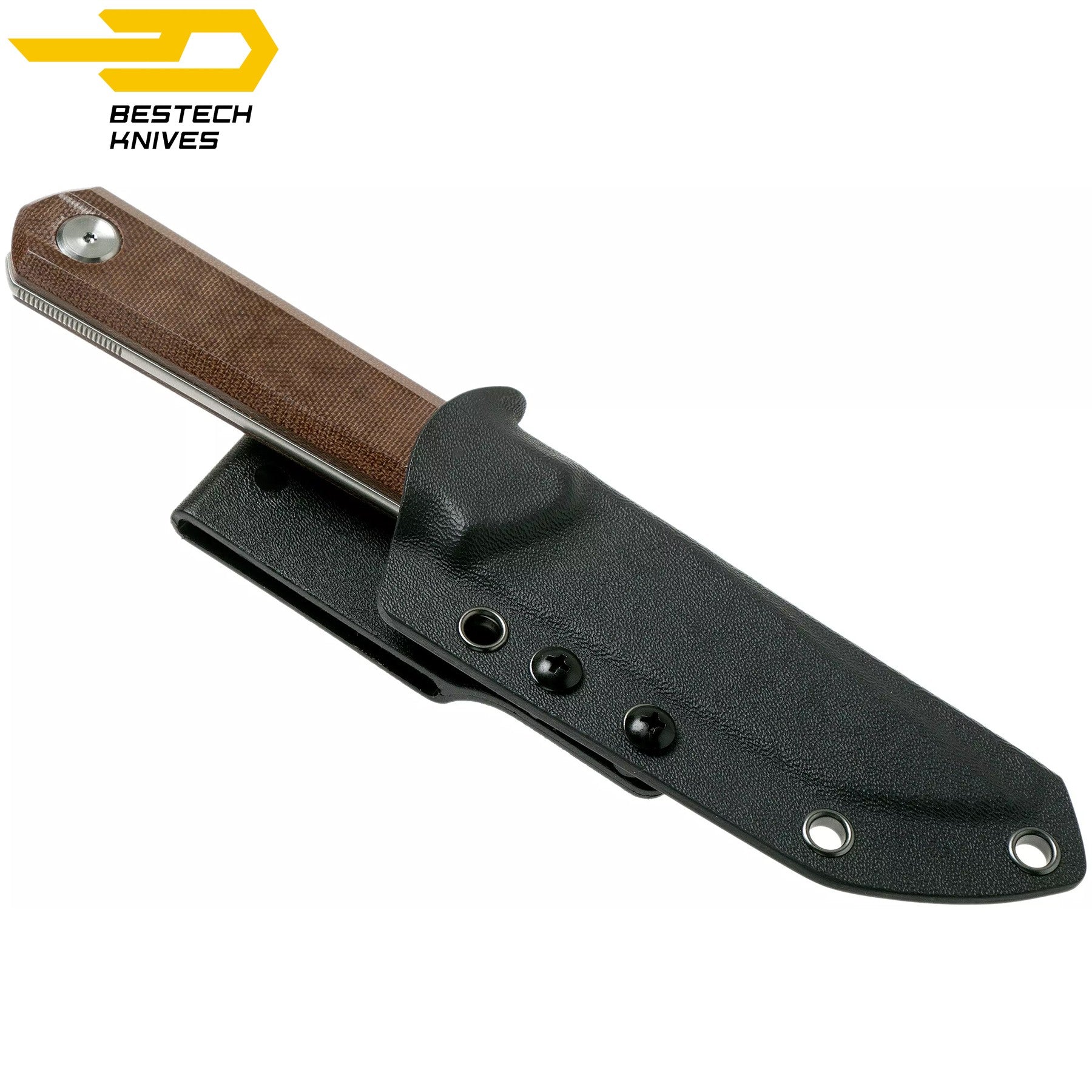 Bestech Faca Hedron Castanha Micarta D2 — foto 4