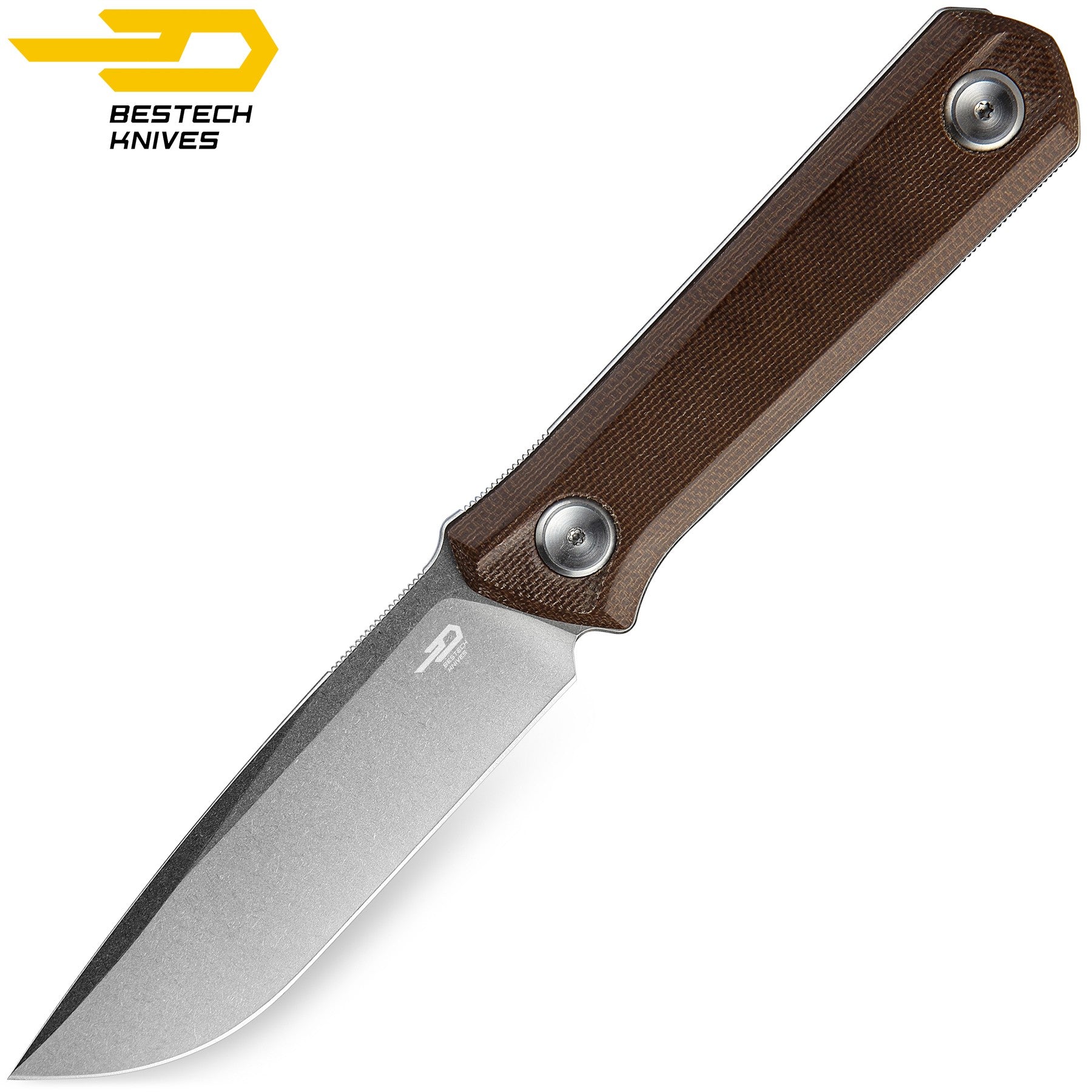 Bestech Faca Hedron Castanha Micarta D2