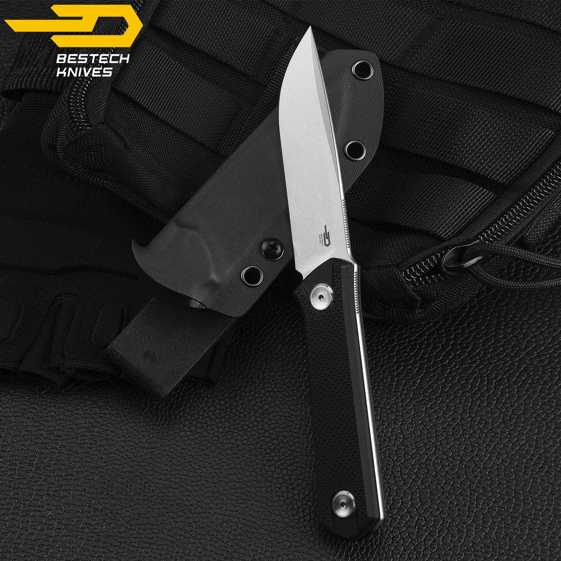 Bestech Faca Hedron Preto G10 D2 — foto 6
