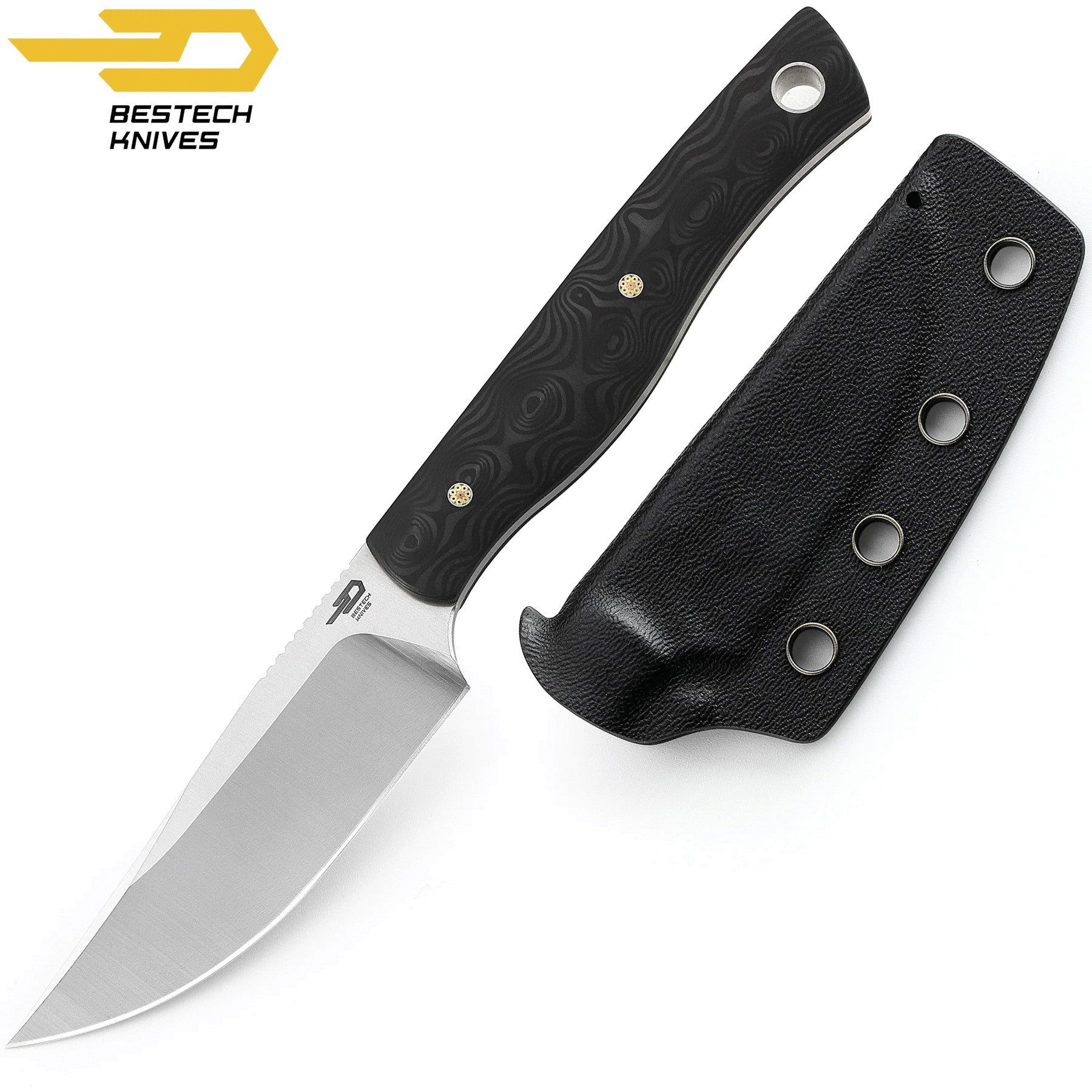 Bestech Faca Heidi Blacksmith Fibra de Carbono D2 — foto 2