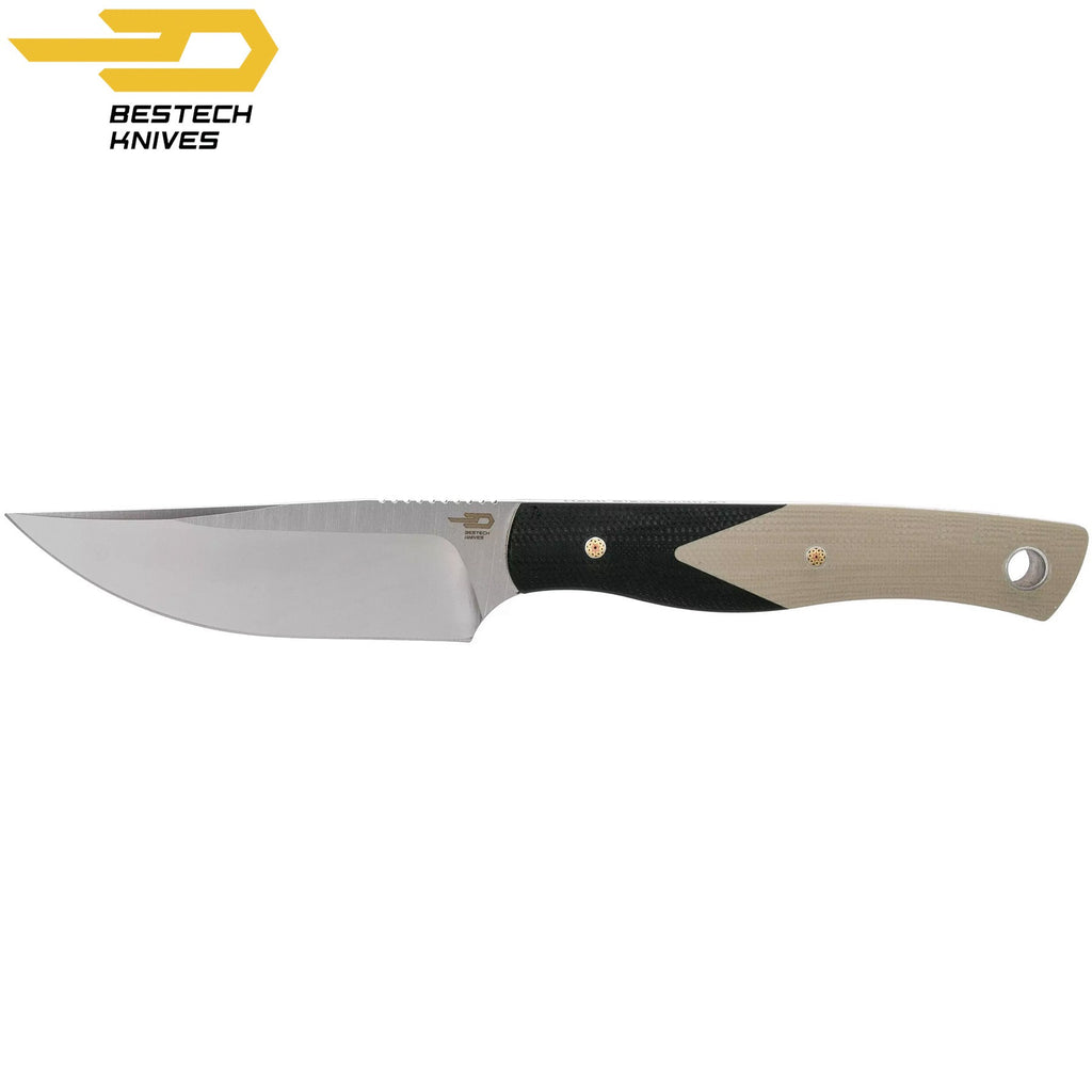 Bestech Faca Heidi Blacksmith Preto e Bege G10 D2 — foto 4