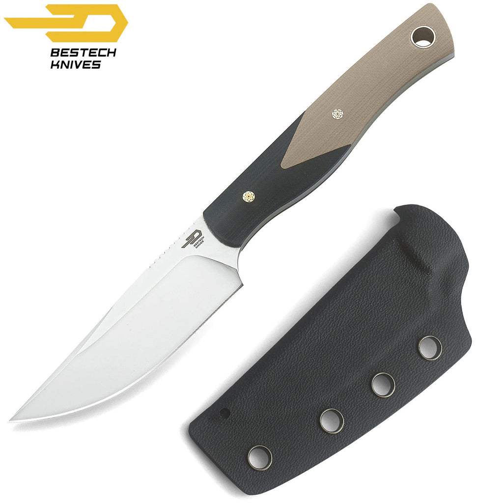Bestech Faca Heidi Blacksmith Preto e Bege G10 D2 — foto 6