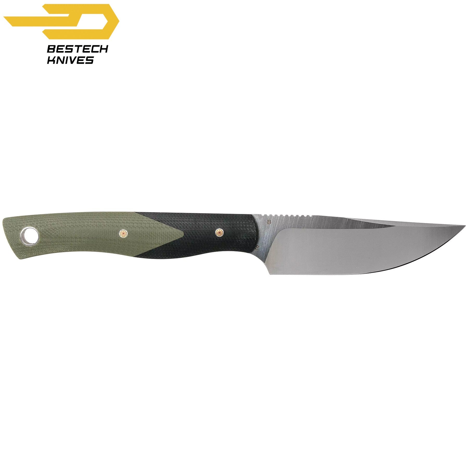 Bestech Faca Heidi Blacksmith Preto e Verde G10 D2 — foto 5