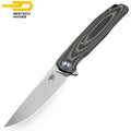 Bestech Navalha Ascot Fibra de Carbono Bege G10 D2