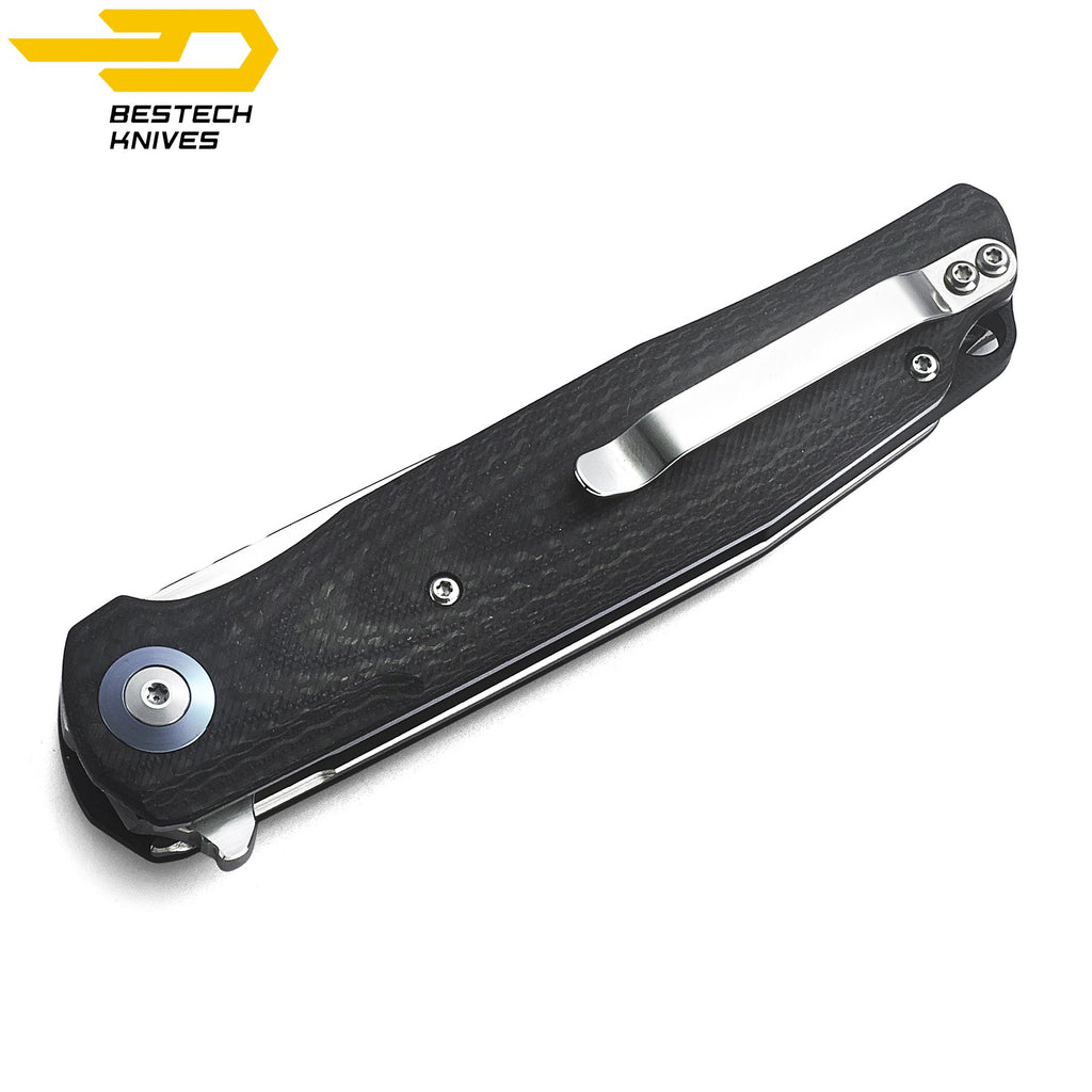 Bestech Navalha Ascot Fibra de Carbono Preta G10 D2 — foto 2