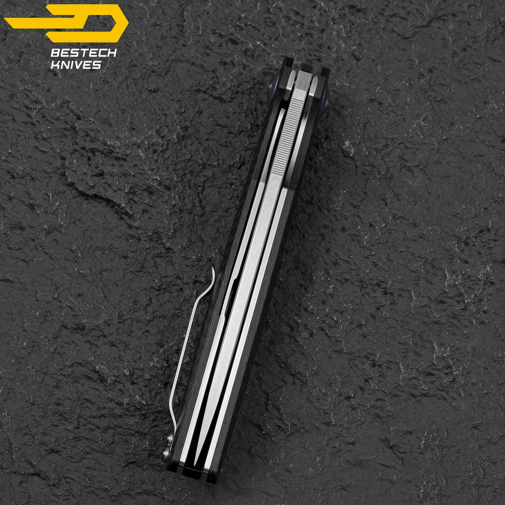 Bestech Navalha Ascot Fibra de Carbono Preta G10 D2 — foto 8