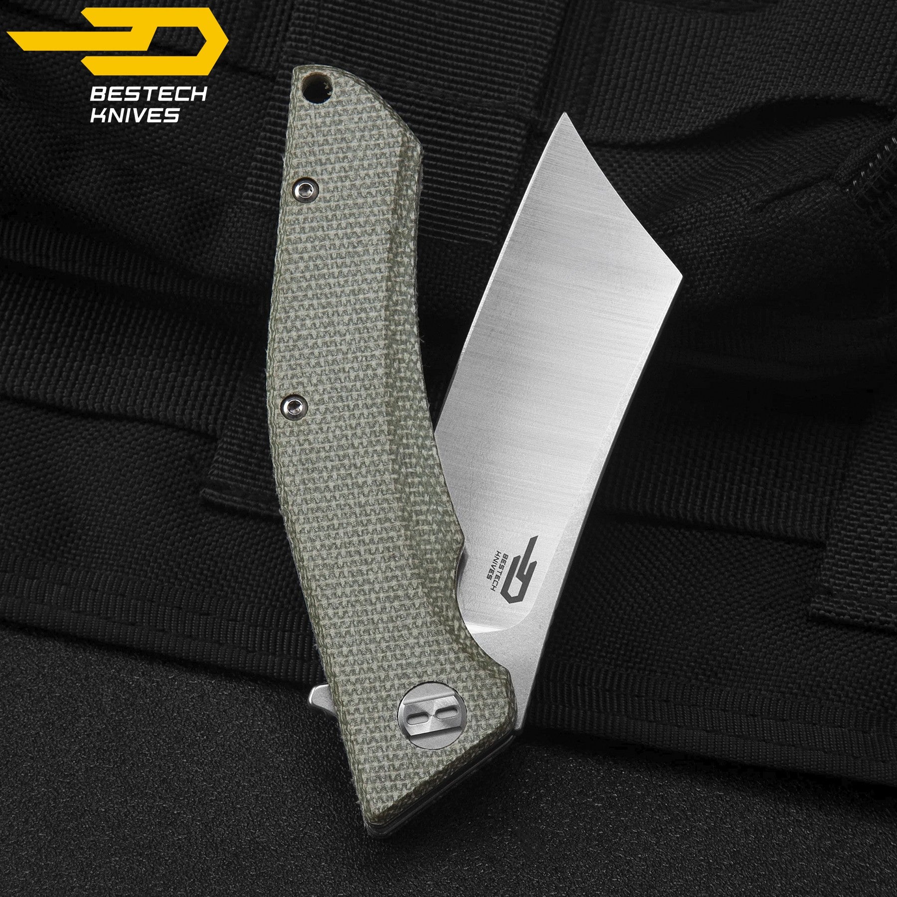 Bestech Navalha Cubis Bege Micarta D2 — foto 5