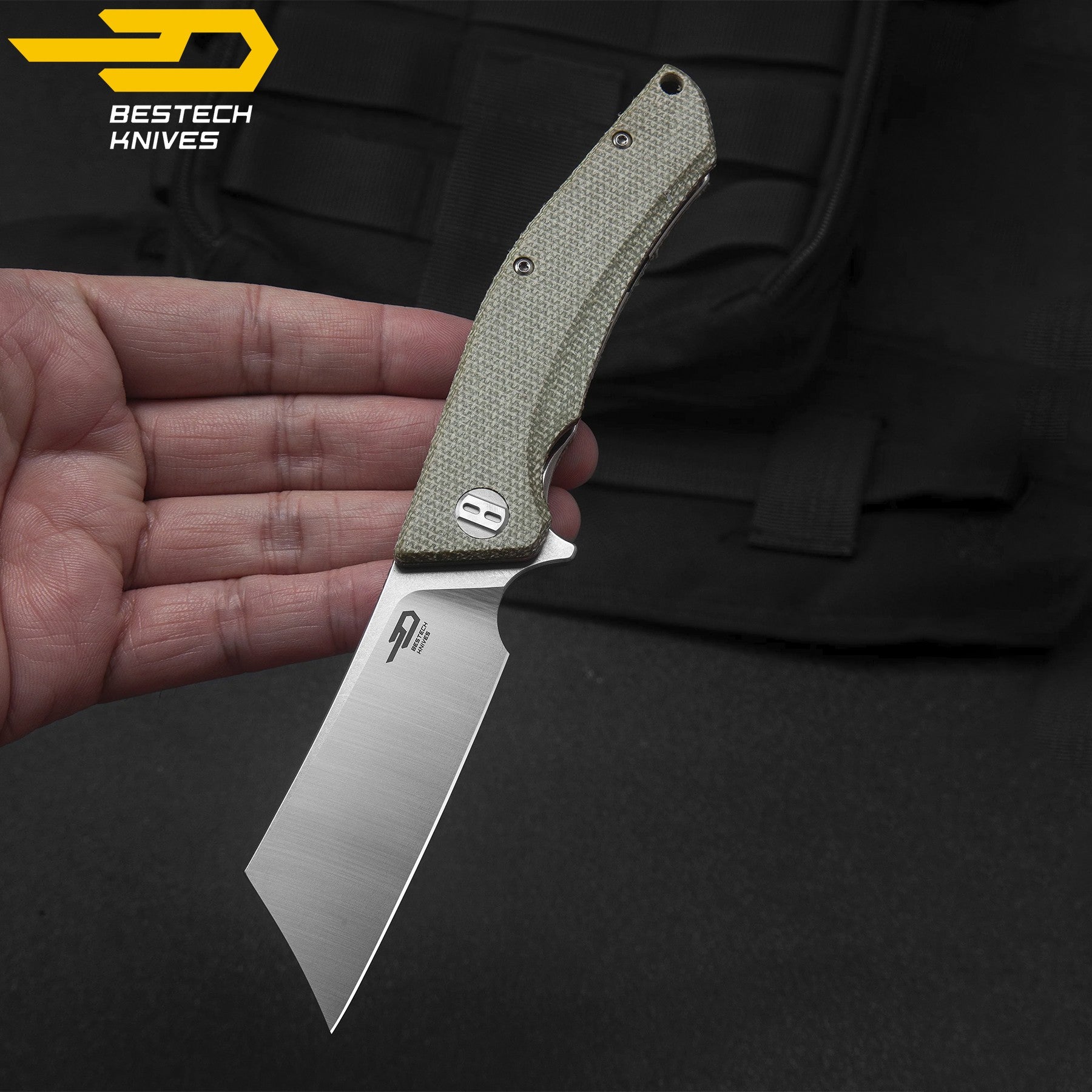 Bestech Navalha Cubis Bege Micarta D2 — foto 6