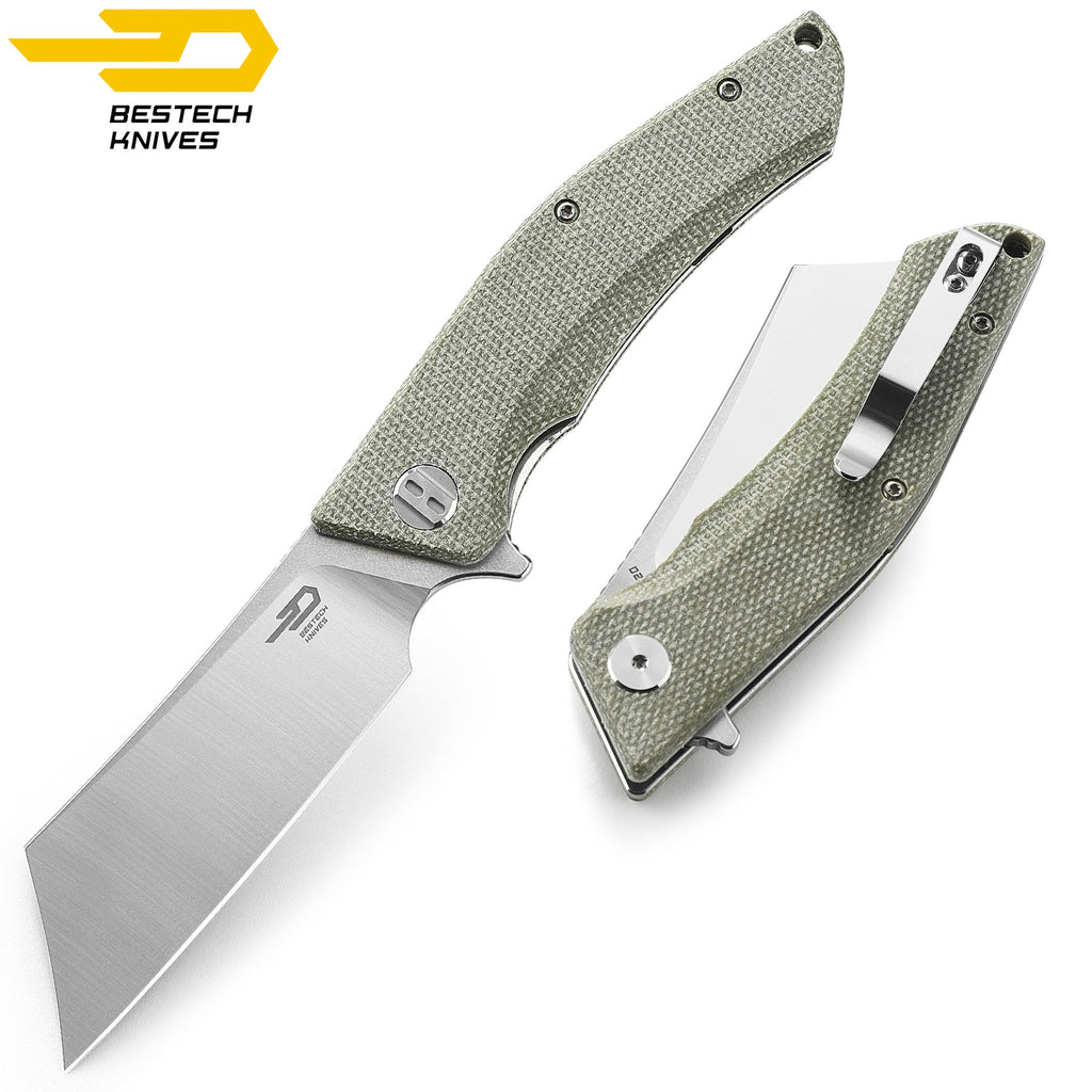 Bestech Navalha Cubis Bege Micarta D2 — foto 4