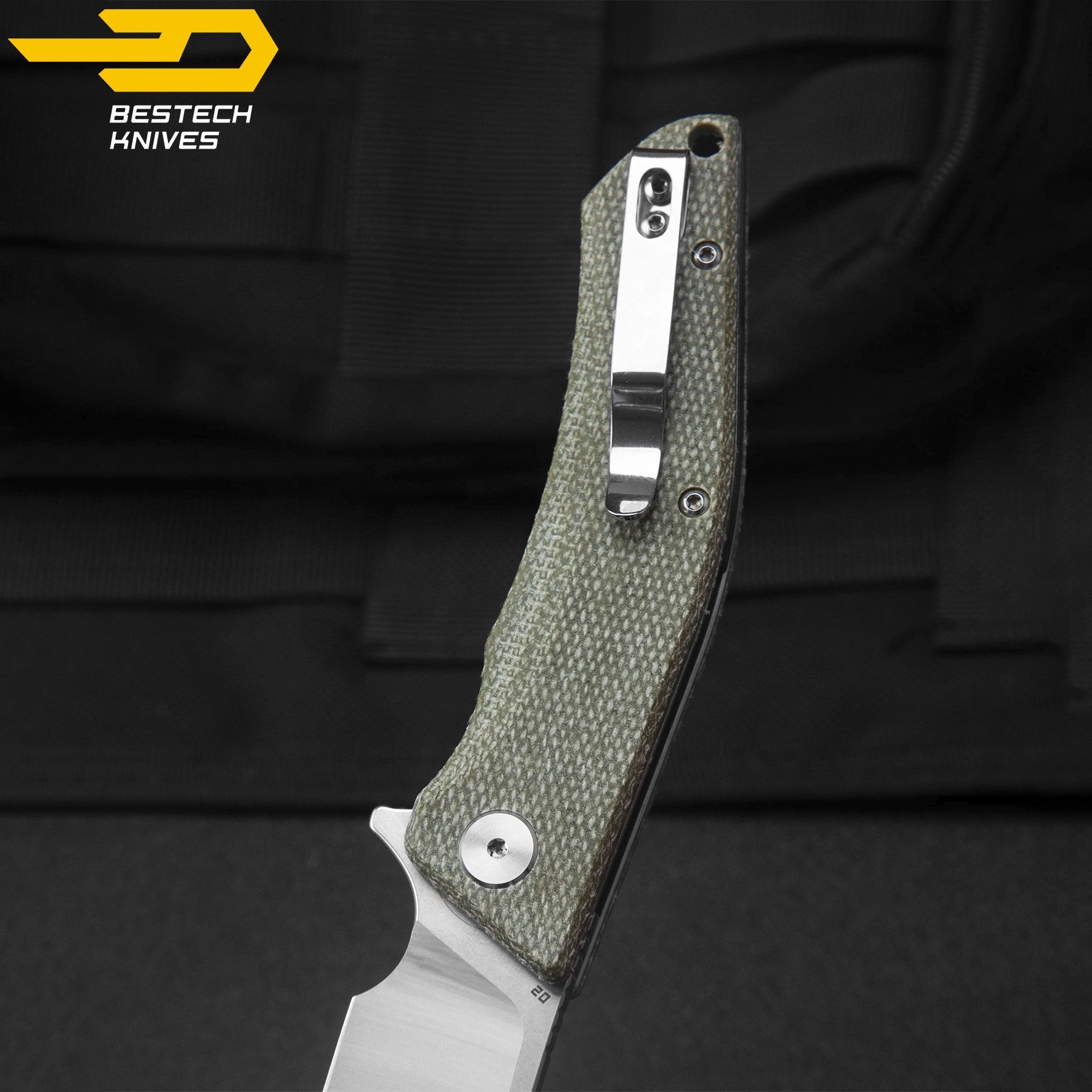 Bestech Navalha Cubis Bege Micarta D2 — foto 8