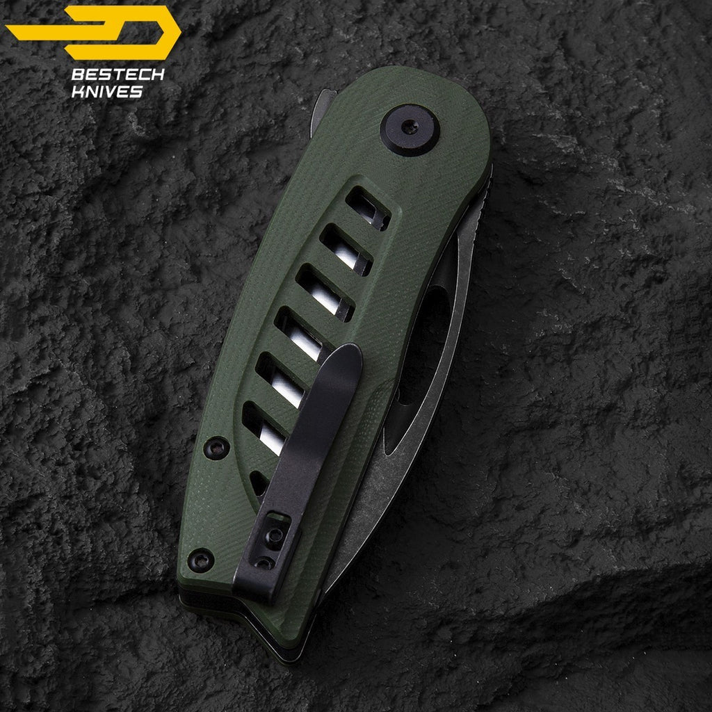 Bestech Navalha Explorer Verde Tropa G10 D2 — foto 8