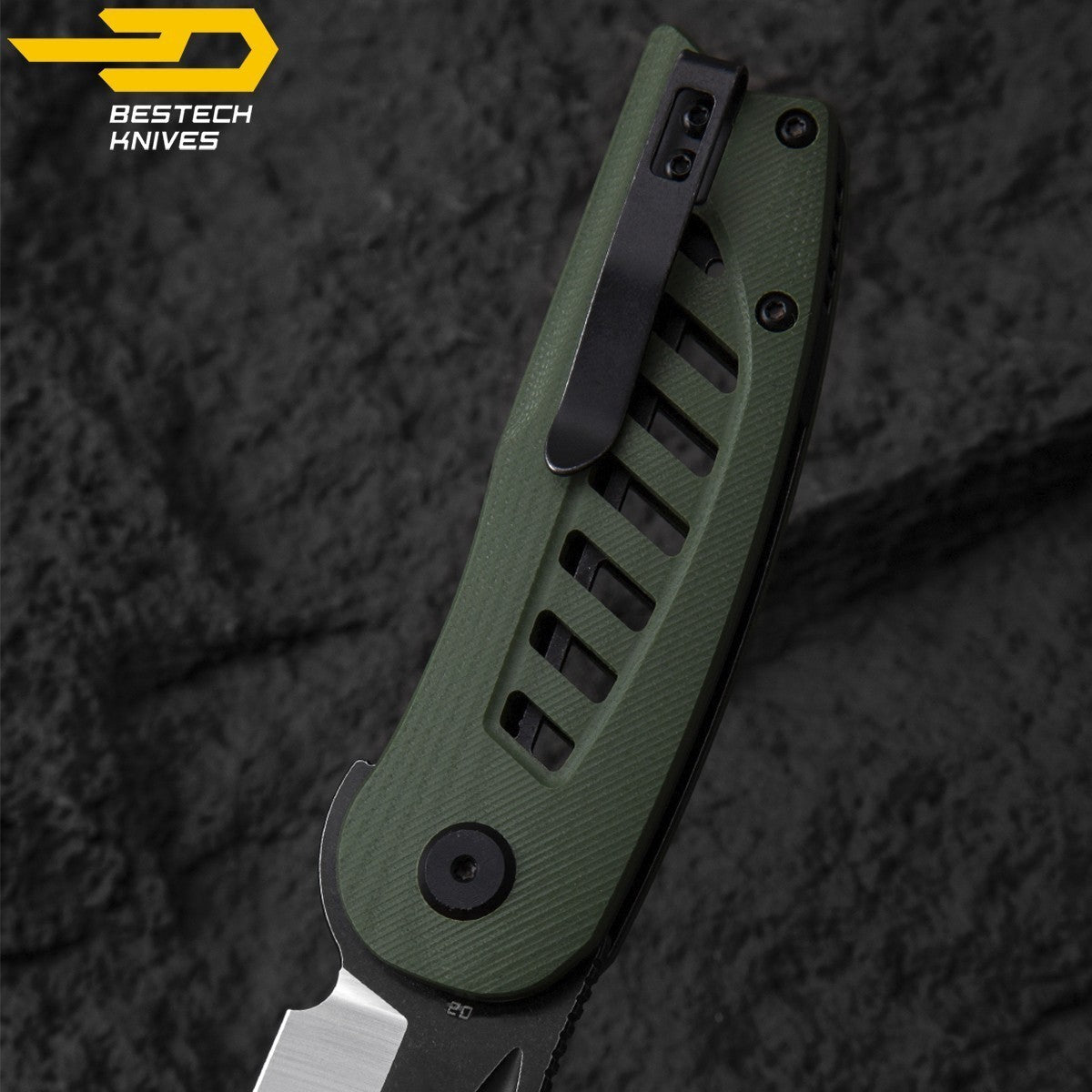 Bestech Navalha Explorer Verde Tropa G10 D2 — foto 7