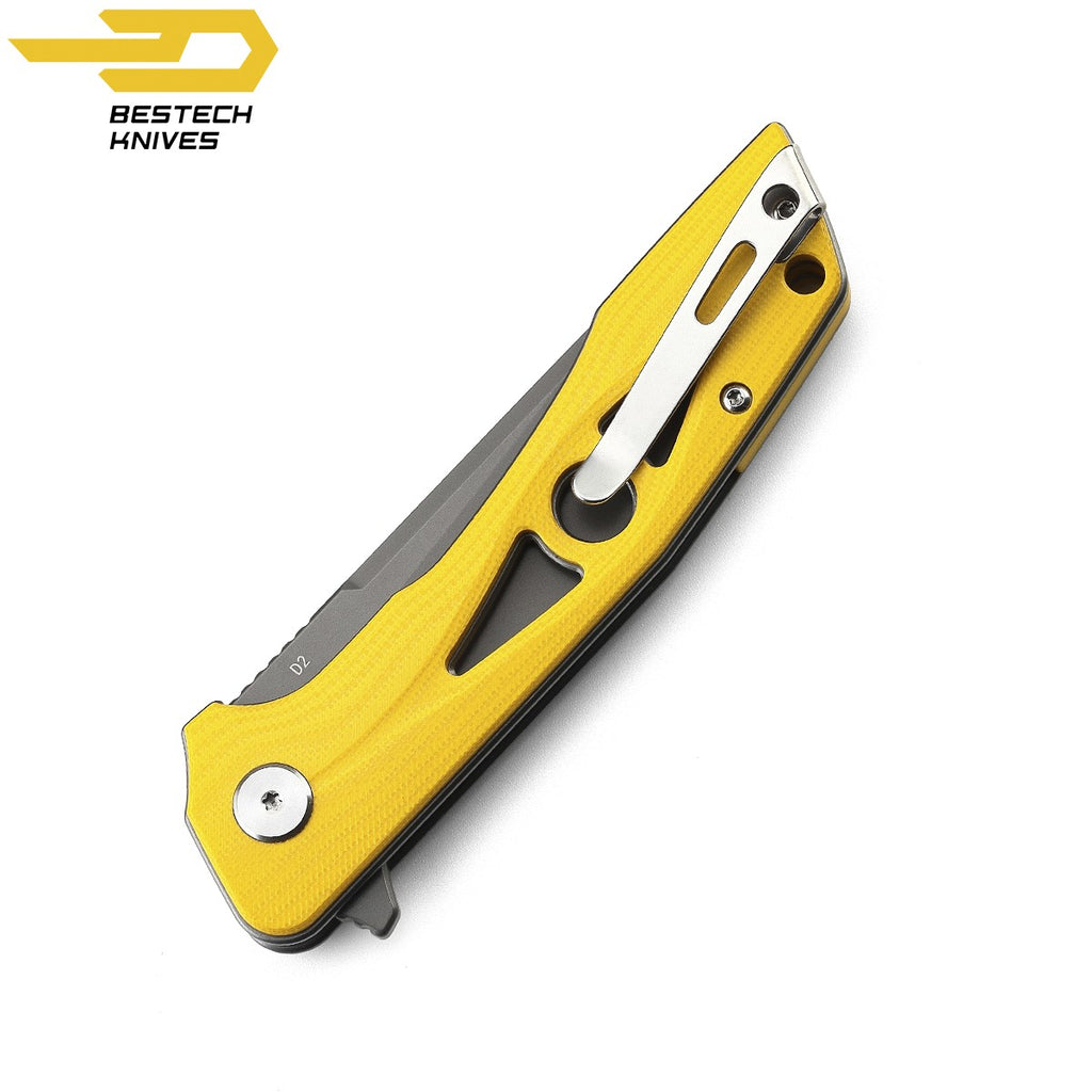 Bestech Navalha Eye of Ra Amarelo G10 D2 — foto 2