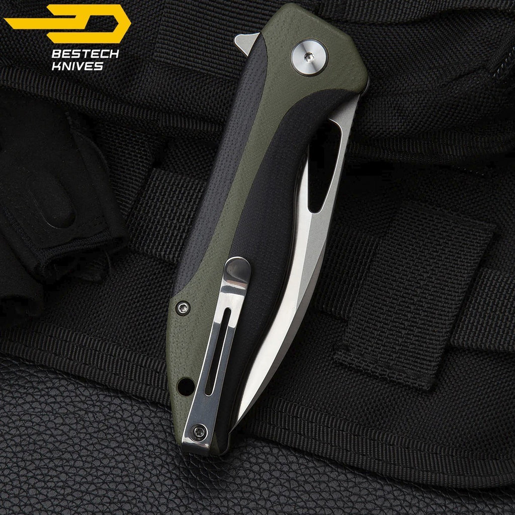Bestech Navalha Komodo Preta Verde Tropa G10 D2 — foto 6
