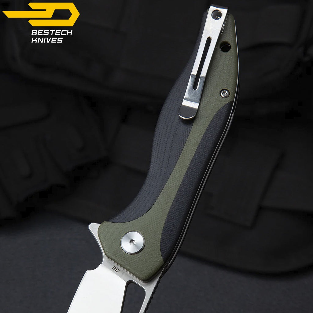 Bestech Navalha Komodo Preta Verde Tropa G10 D2 — foto 8