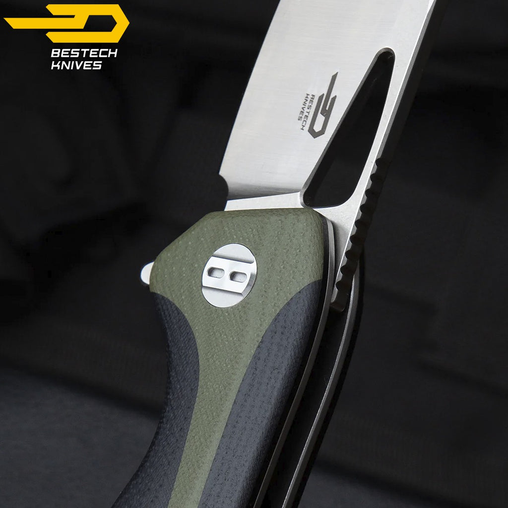 Bestech Navalha Komodo Preta Verde Tropa G10 D2 — foto 9