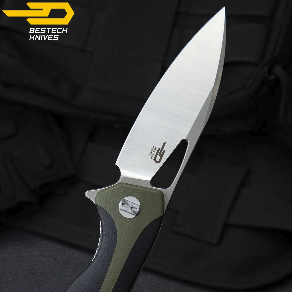 Bestech Navalha Komodo Preta Verde Tropa G10 D2 — foto 7