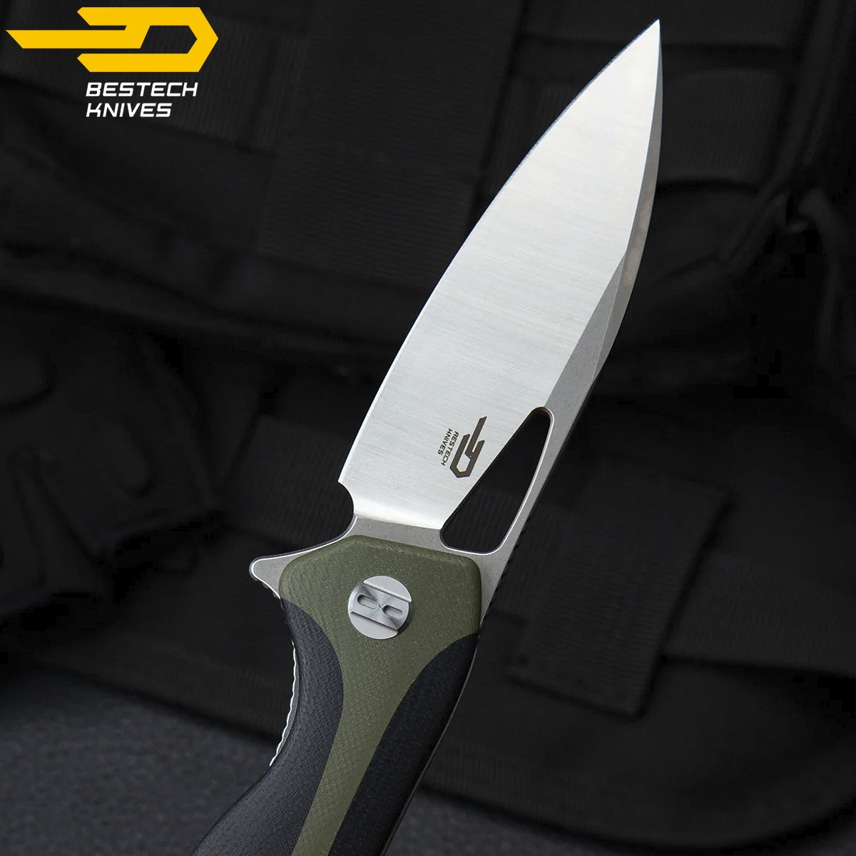 Bestech Navalha Komodo Preta Verde Tropa G10 D2 — foto 7