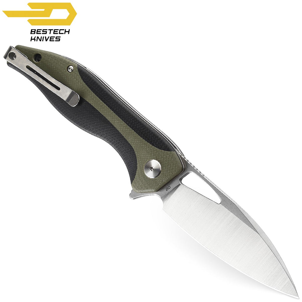 Bestech Navalha Komodo Preta Verde Tropa G10 D2 — foto 3