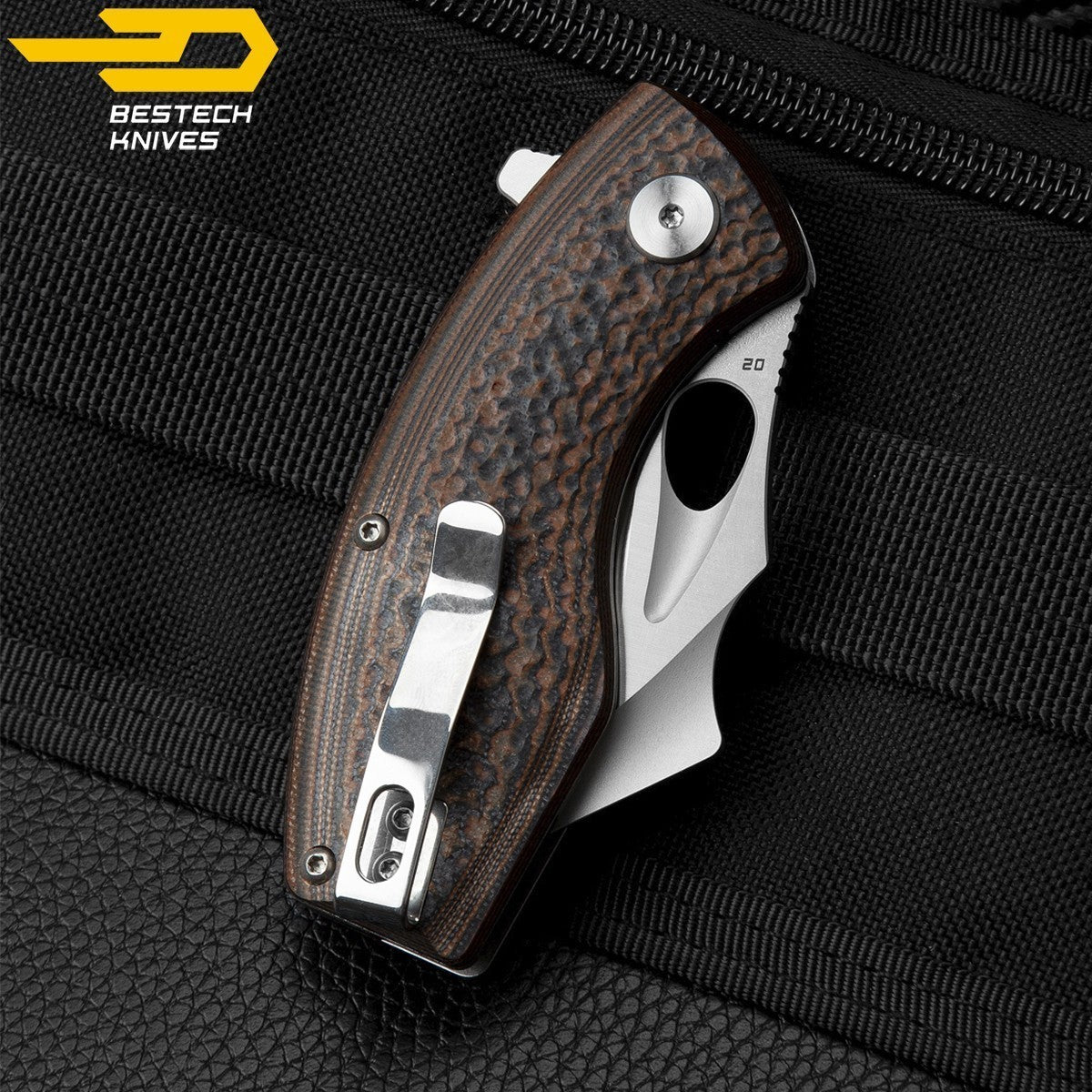 Bestech Navalha Lizard Preto Laranja G10 D2 — foto 8