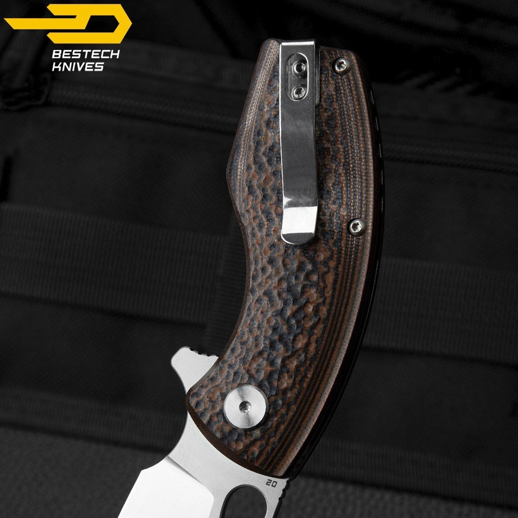Bestech Navalha Lizard Preto Laranja G10 D2 — foto 7