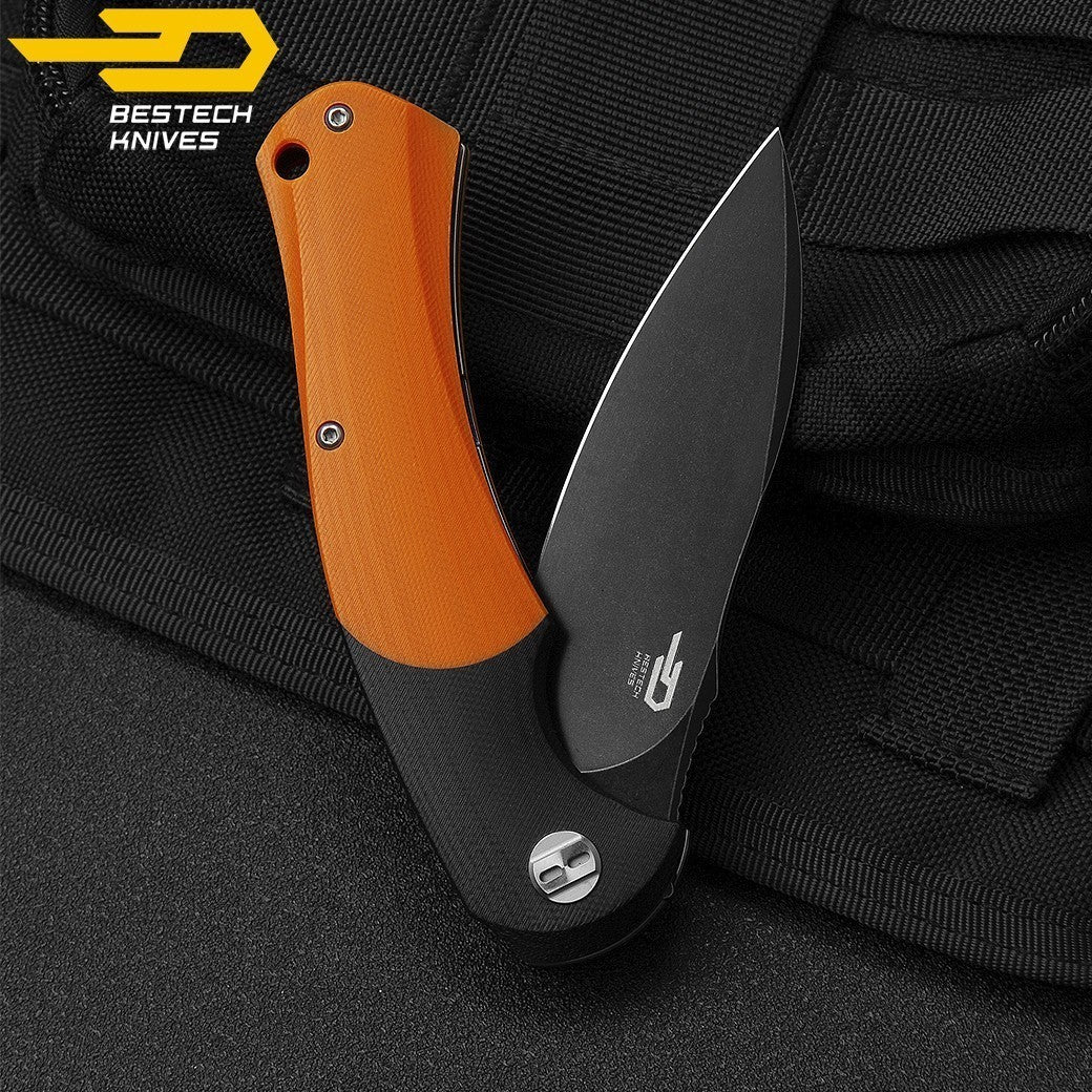 Bestech Navalha Penguin Preto Laranja  G10 D2 — foto 5