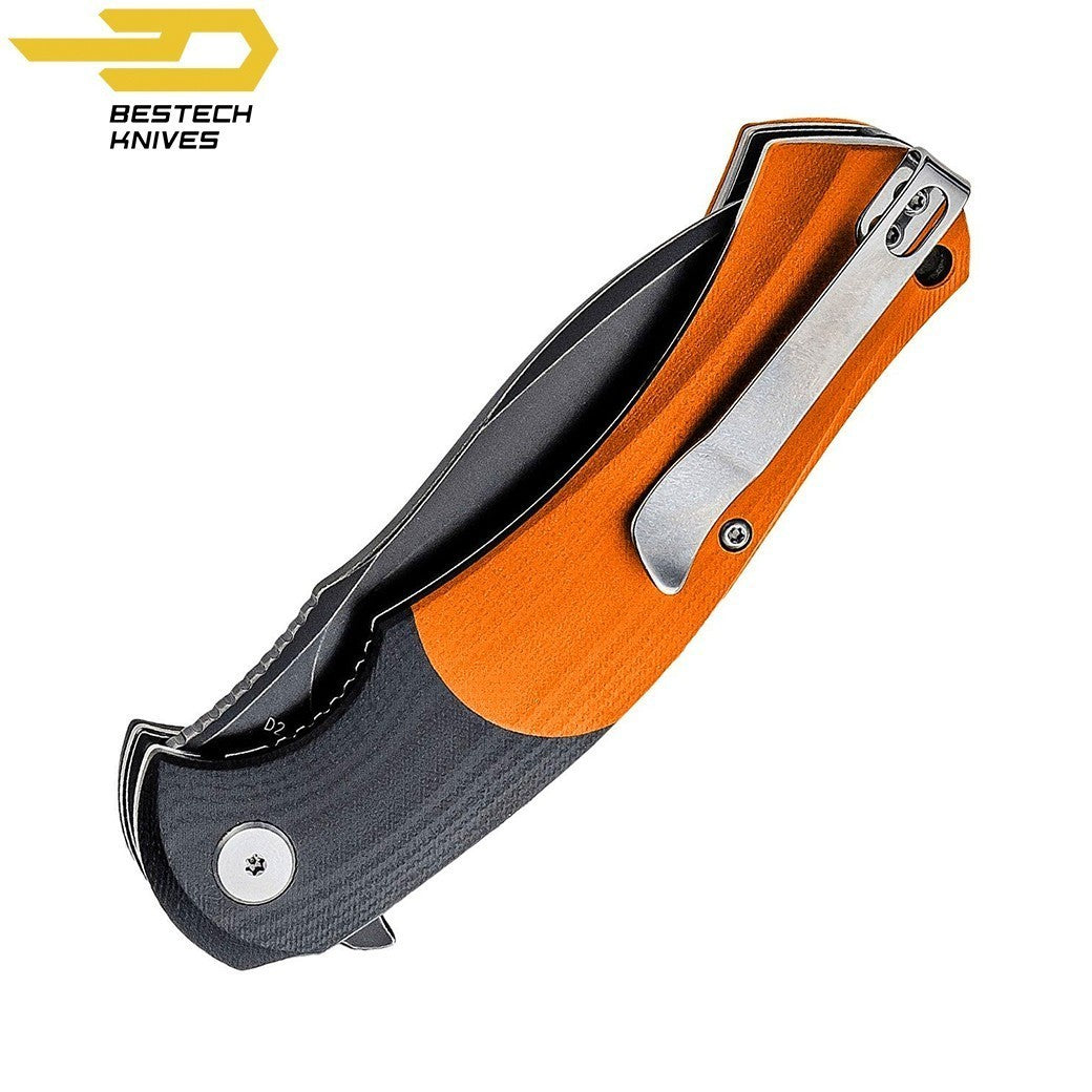Bestech Navalha Penguin Preto Laranja  G10 D2 — foto 2