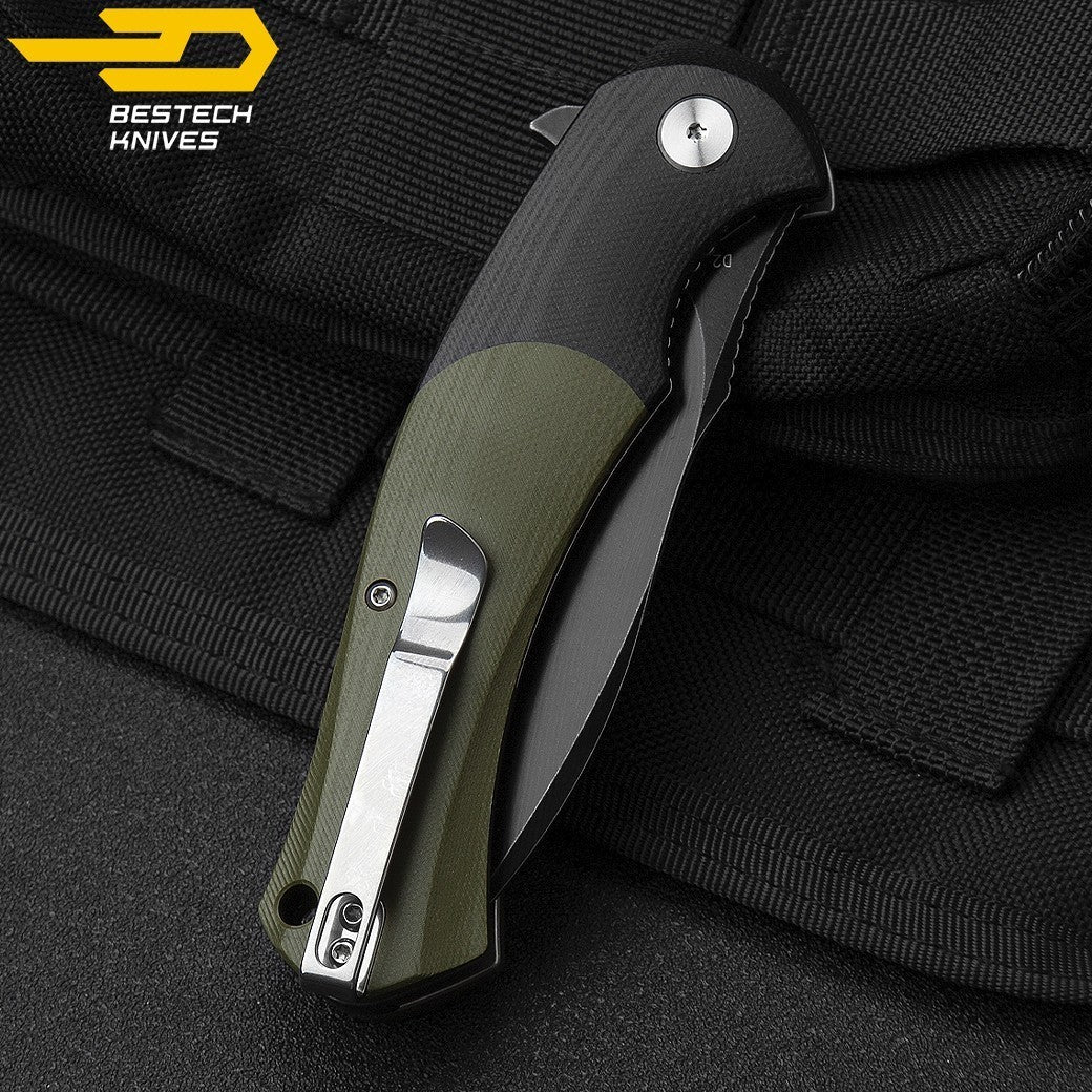 Bestech Navalha Penguin Preto Verde Tropa G10 D2 — foto 8