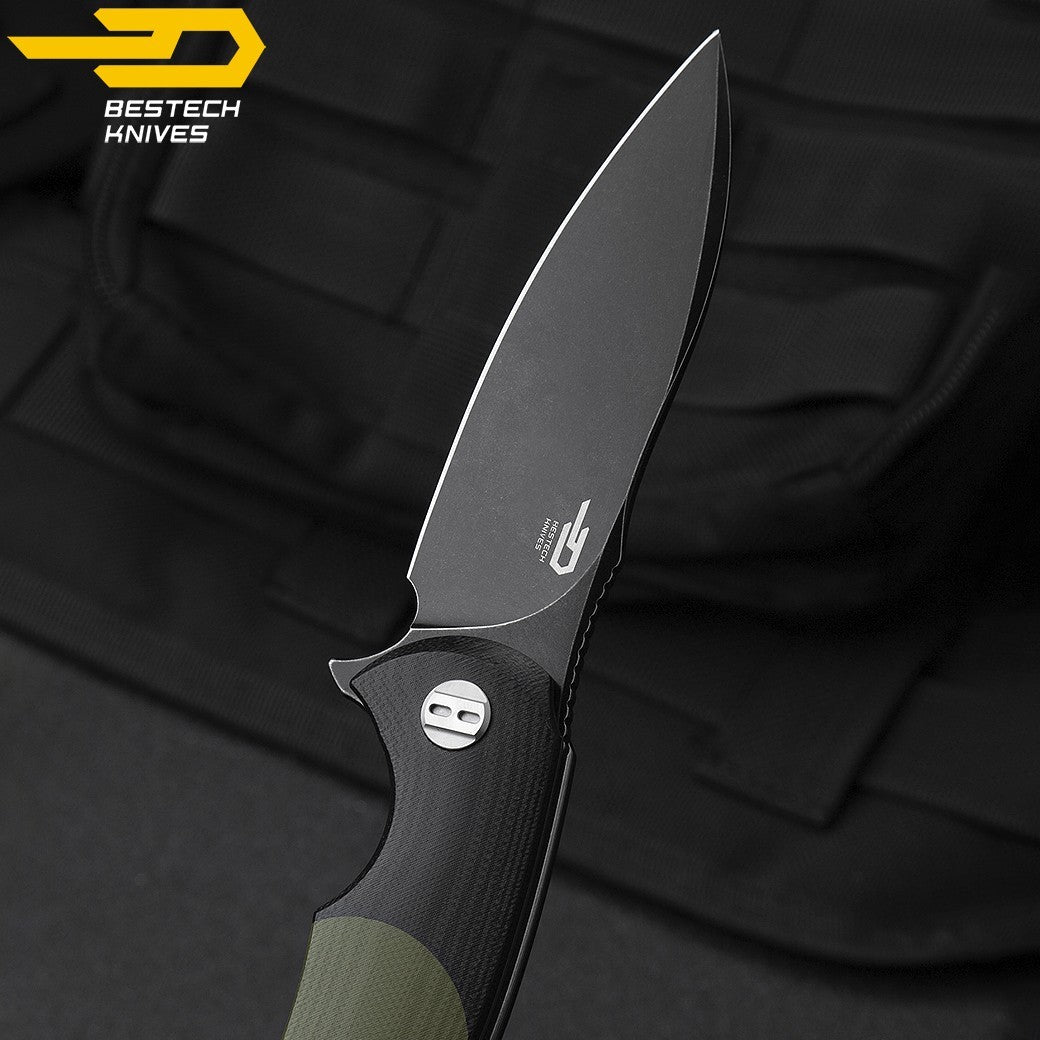 Bestech Navalha Penguin Preto Verde Tropa G10 D2 — foto 6