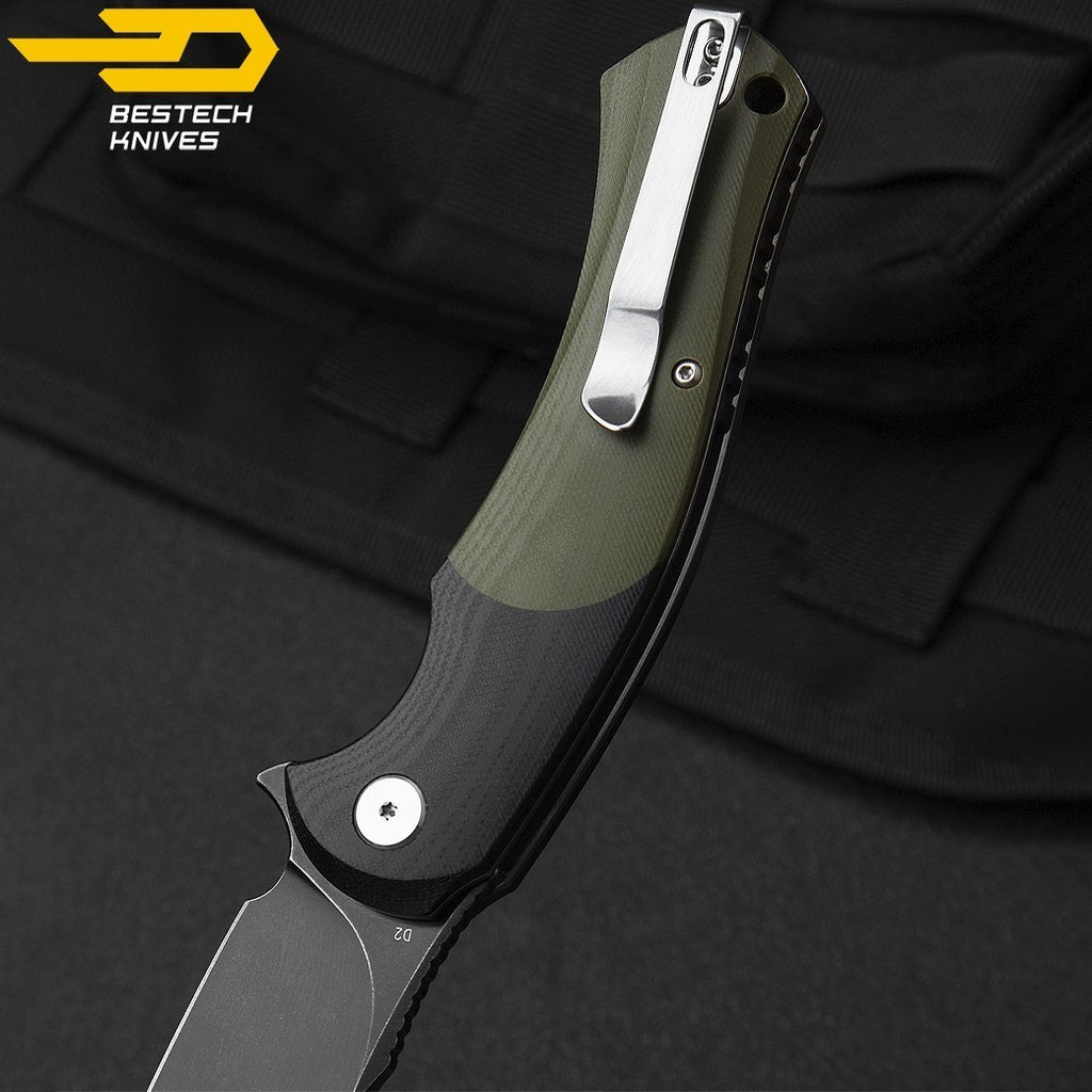 Bestech Navalha Penguin Preto Verde Tropa G10 D2 — foto 7
