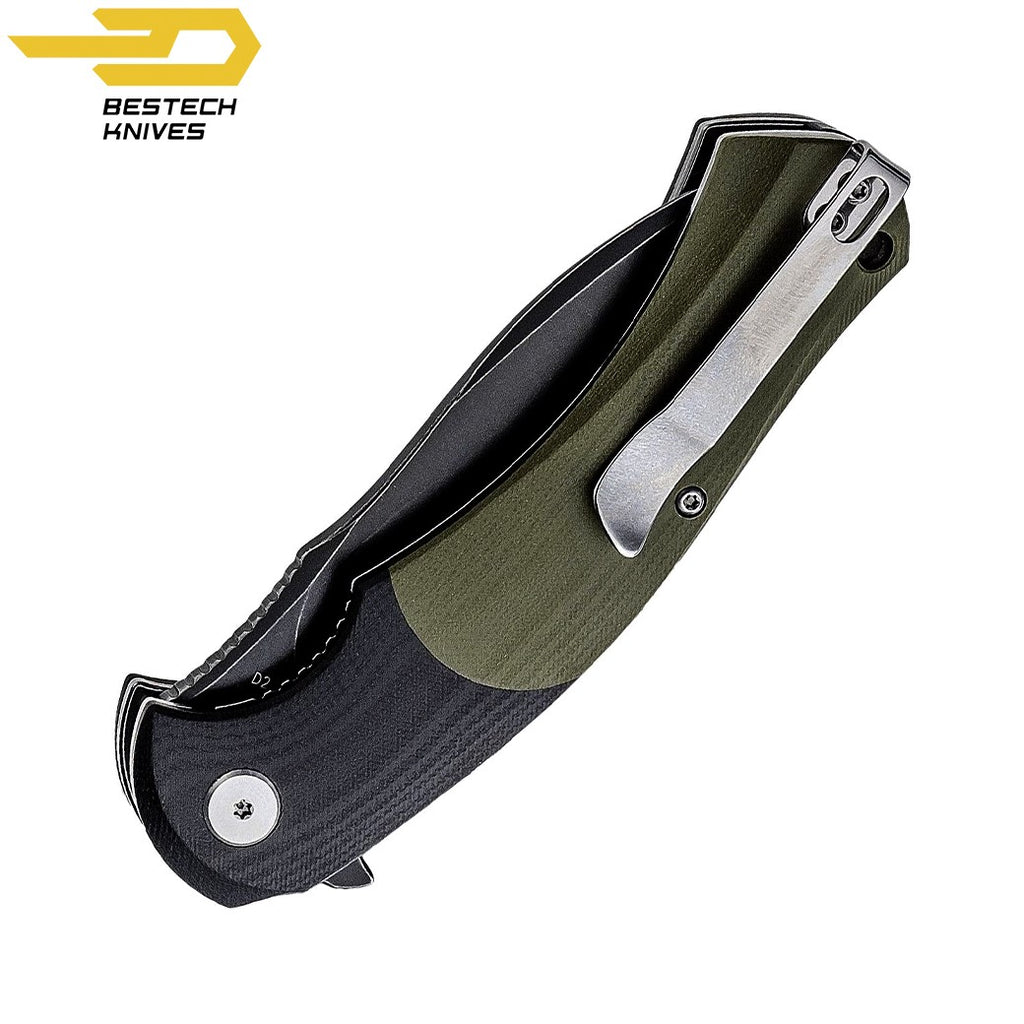 Bestech Navalha Penguin Preto Verde Tropa G10 D2 — foto 2