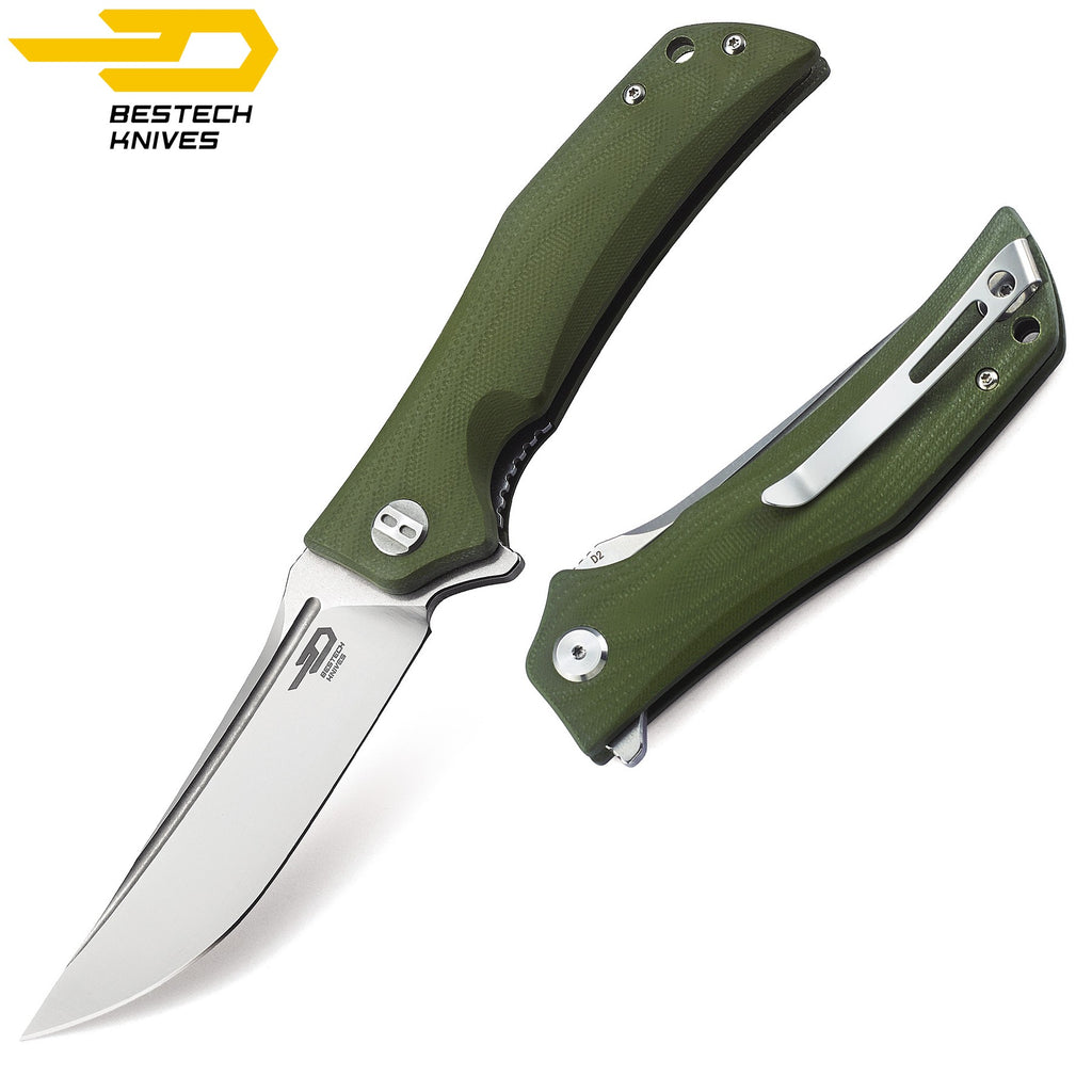Bestech Navalha Scimitar Verde Tropa G10 D2 — foto 4