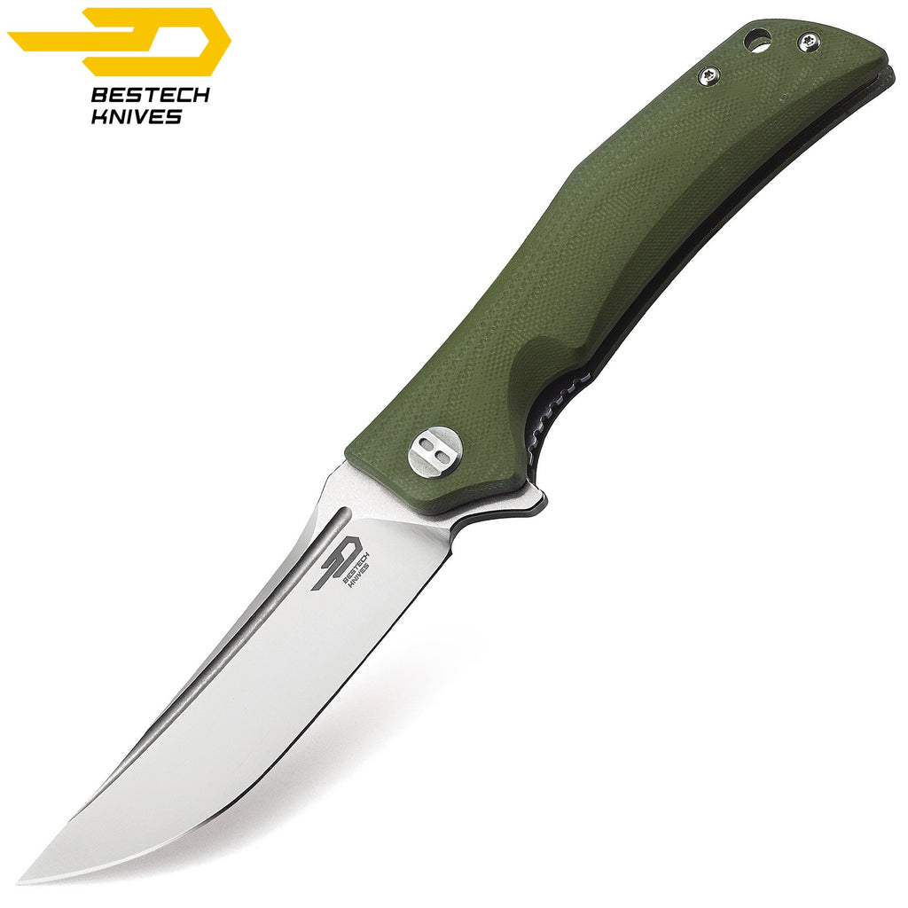 Bestech Navalha Scimitar Verde Tropa G10 D2