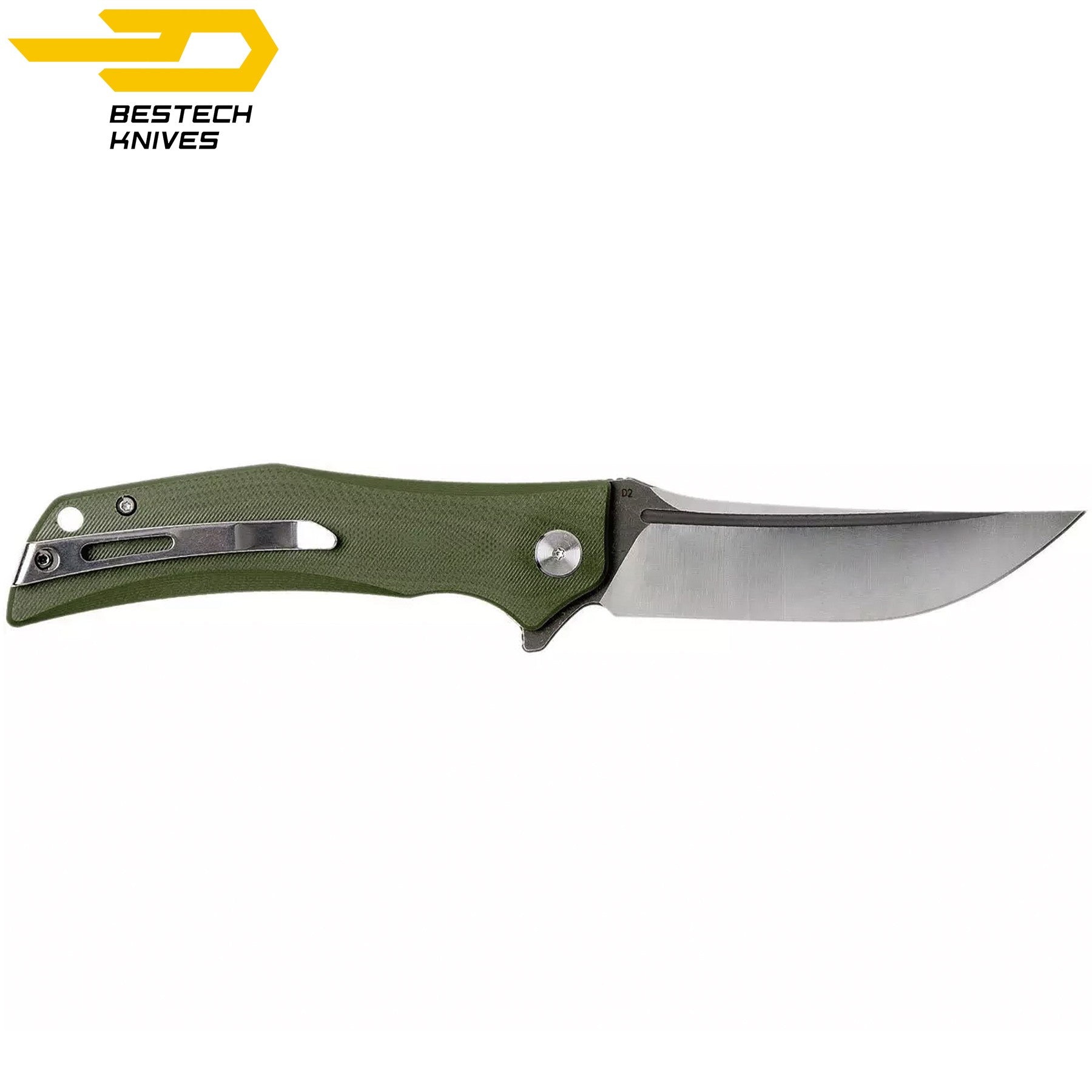 Bestech Navalha Scimitar Verde Tropa G10 D2 — foto 6