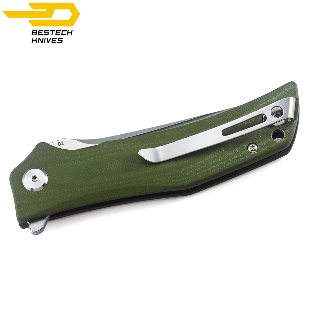Bestech Navalha Scimitar Verde Tropa G10 D2 — foto 2