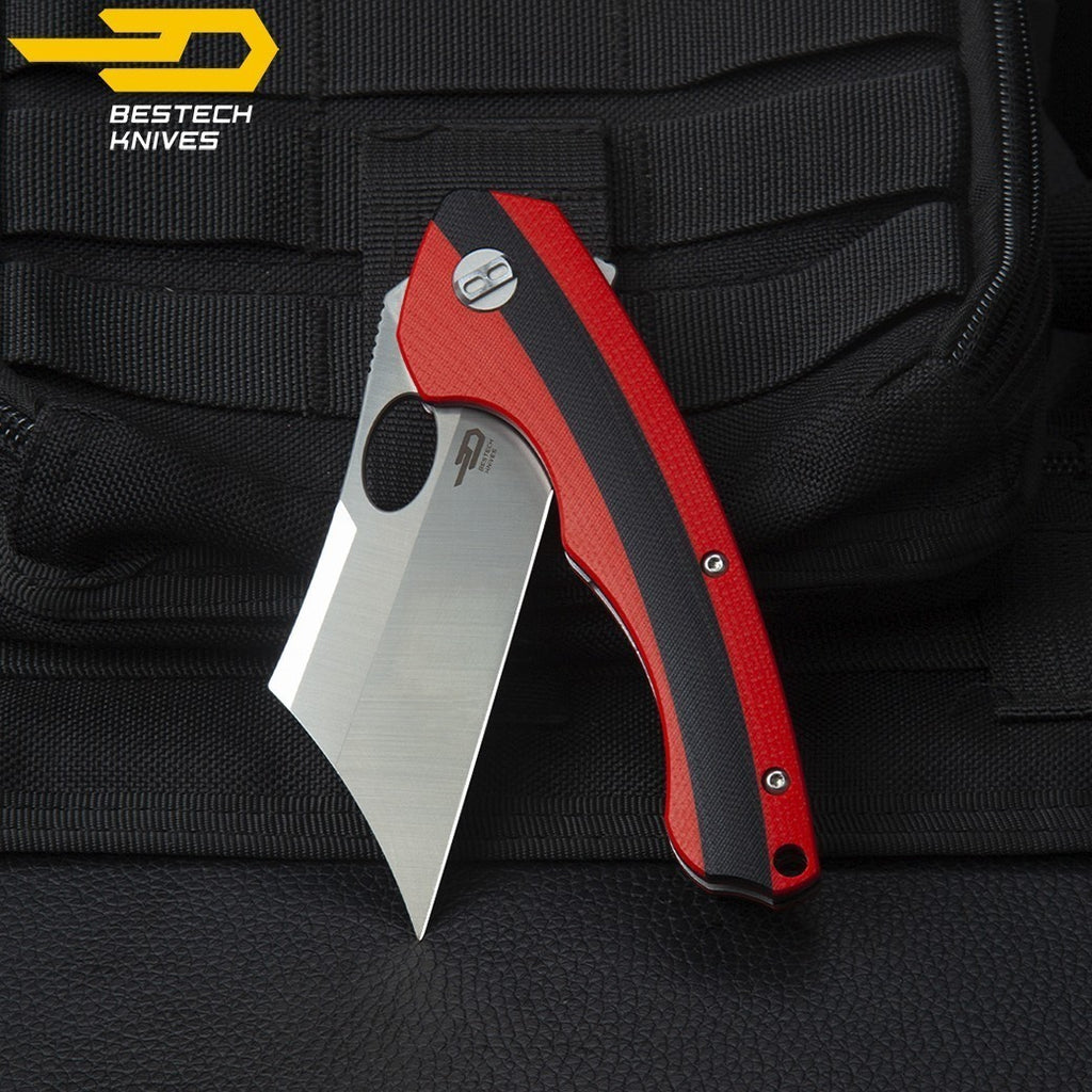 Bestech Navalha Skirmish Vermelho Preto G10 D2 — foto 2