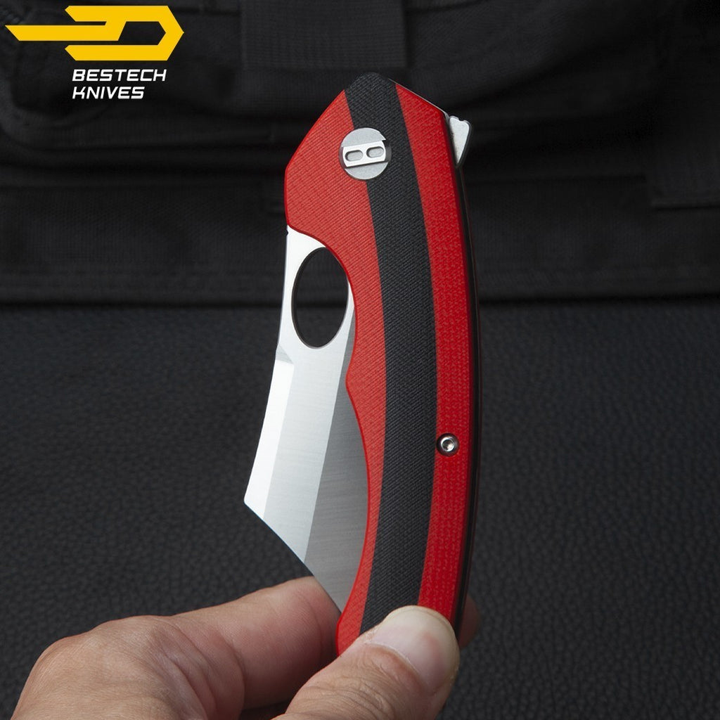 Bestech Navalha Skirmish Vermelho Preto G10 D2 — foto 7
