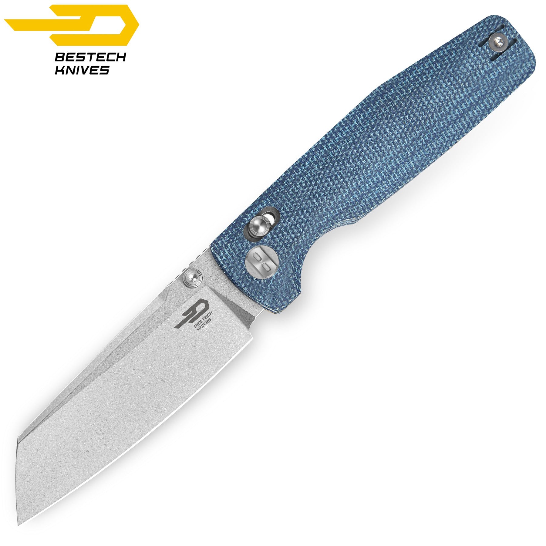 Bestech Navalha Slasher Azul Micarta D2