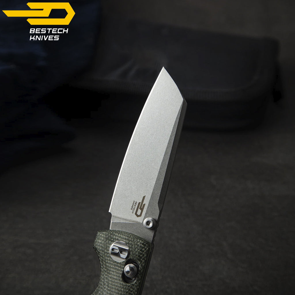 Bestech Navalha Slasher Verde Micarta D2 — foto 6