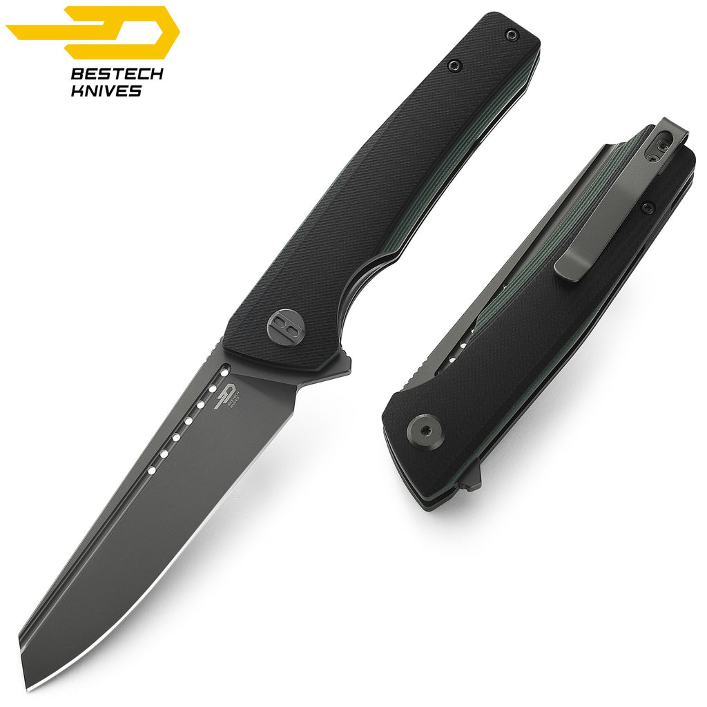 Bestech Navalha Slyther Preto Verde G10  14C28N — foto 3