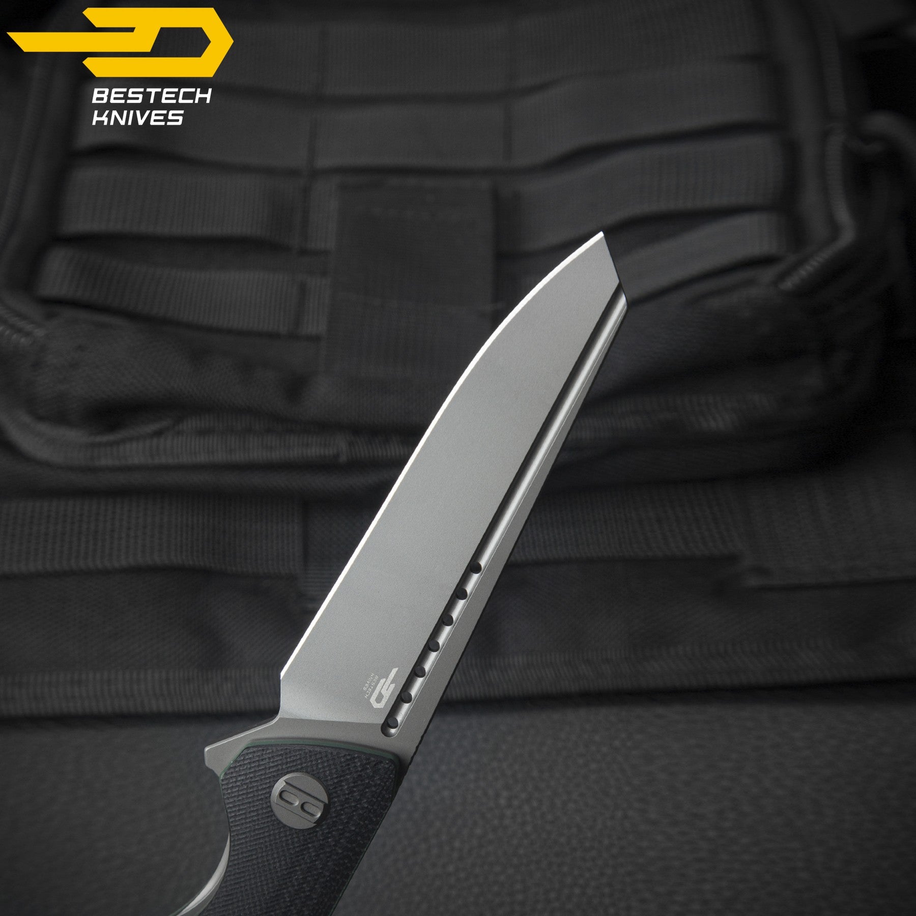 Bestech Navalha Slyther Preto Verde G10  14C28N — foto 6