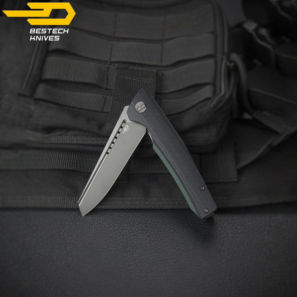 Bestech Navalha Slyther Preto Verde G10  14C28N — foto 5