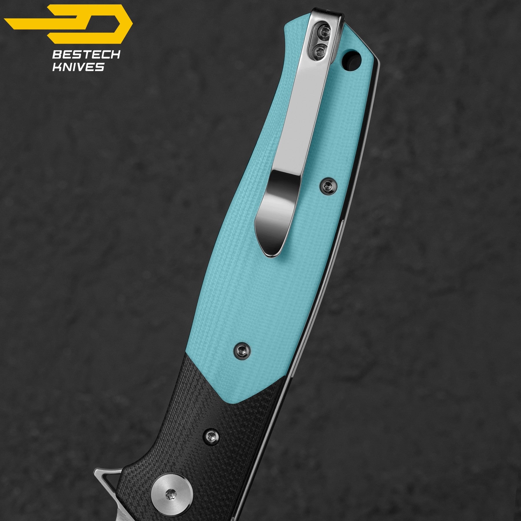 Bestech Navalha Swordfish Preto Azul G10 14C28N — foto 7