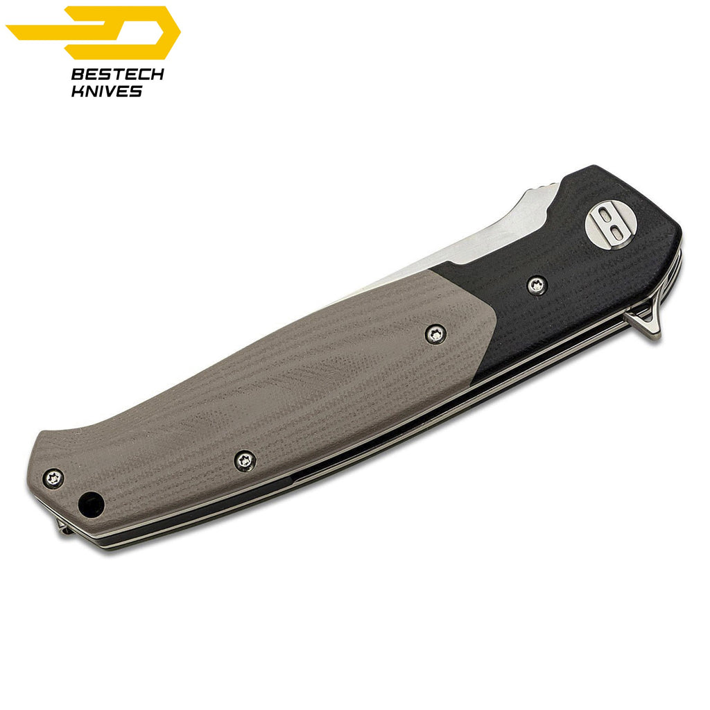 Bestech Navalha Swordfish Preto Bege G10 D2 — foto 5