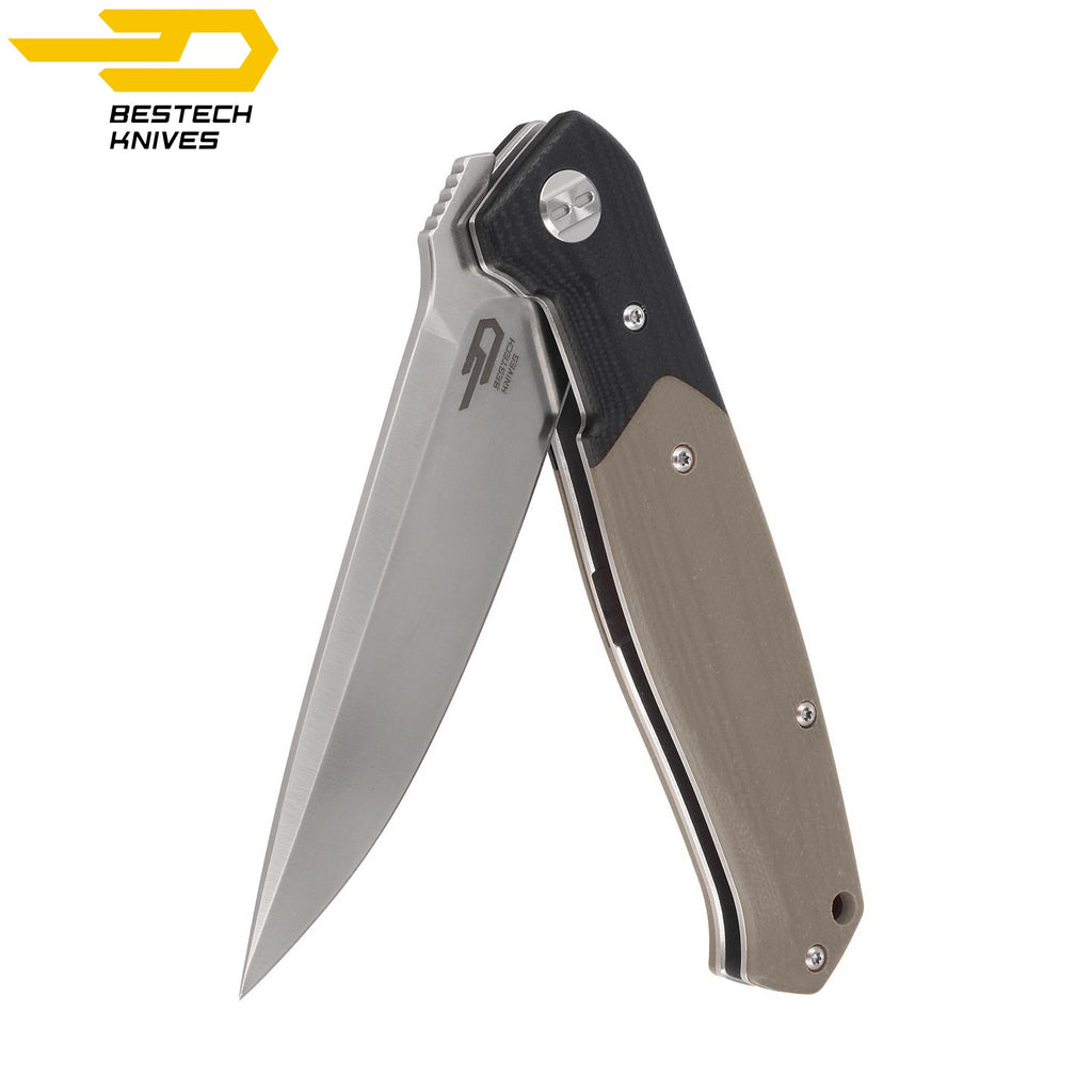 Bestech Navalha Swordfish Preto Bege G10 D2 — foto 3