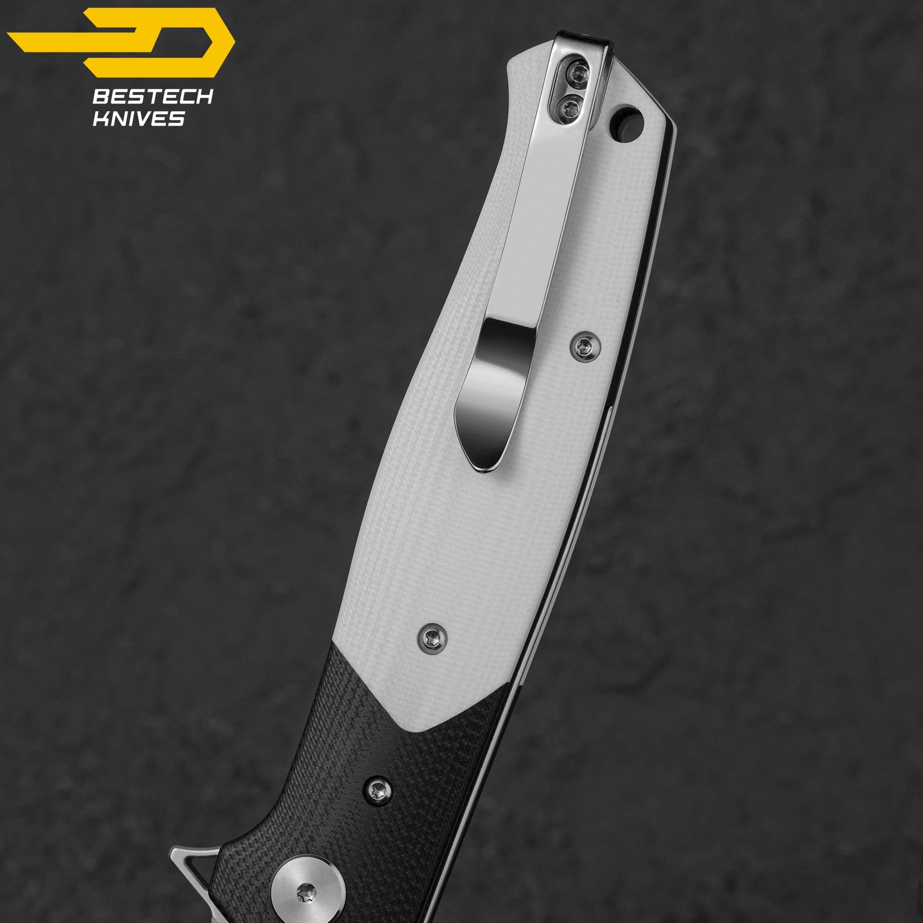 Bestech Navalha Swordfish Preto Branco G10 14C28N — foto 7