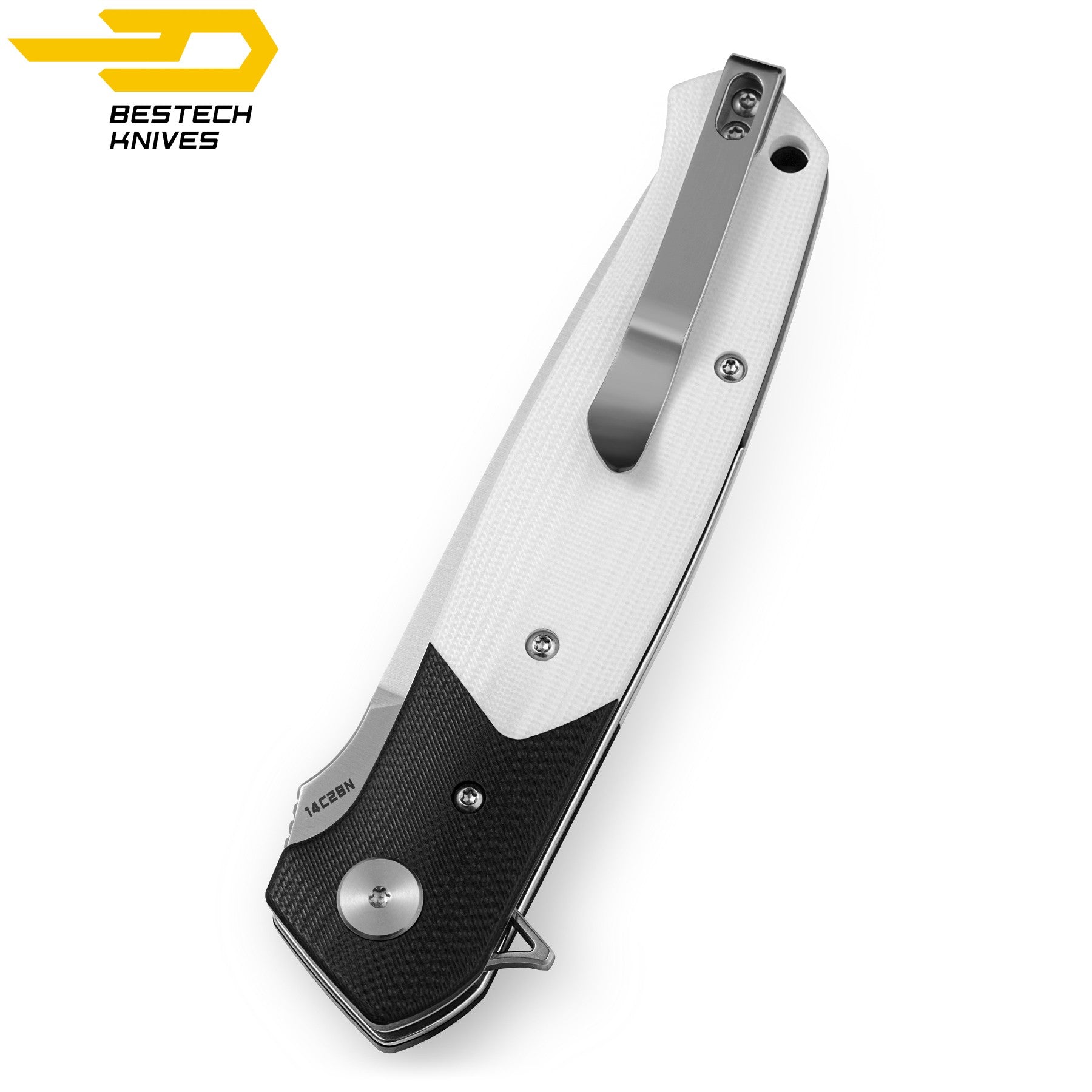 Bestech Navalha Swordfish Preto Branco G10 14C28N — foto 2